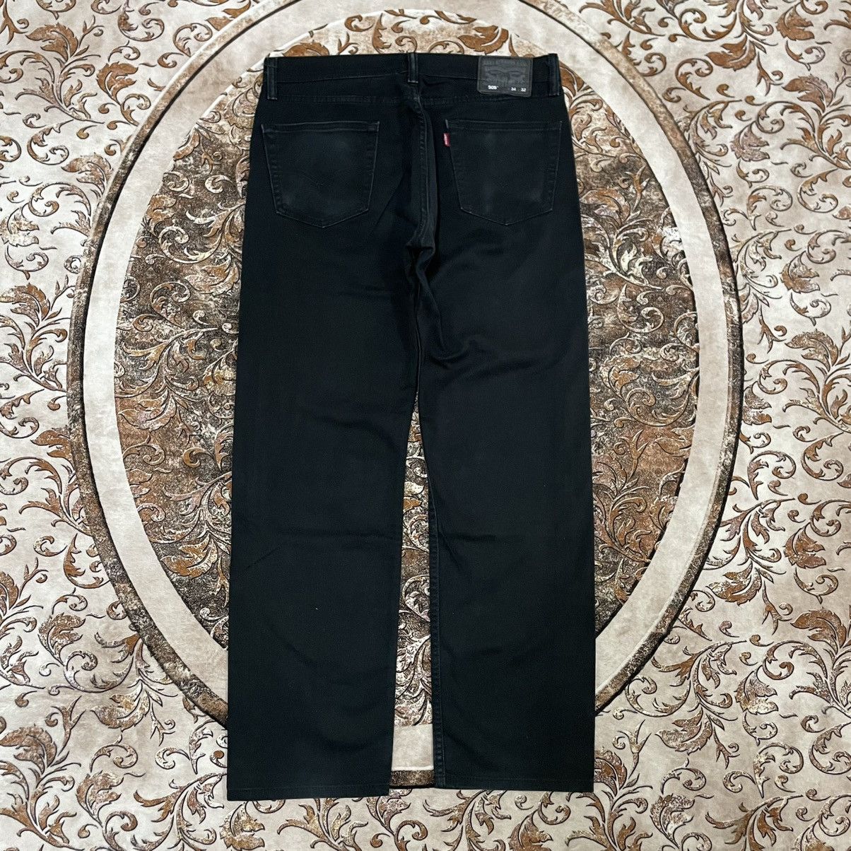 Levi's Vintage Clothing 🔥Vintage Levis 505 Super Black Straight Distress Denim Jeans Size US 35 - 4 Thumbnail