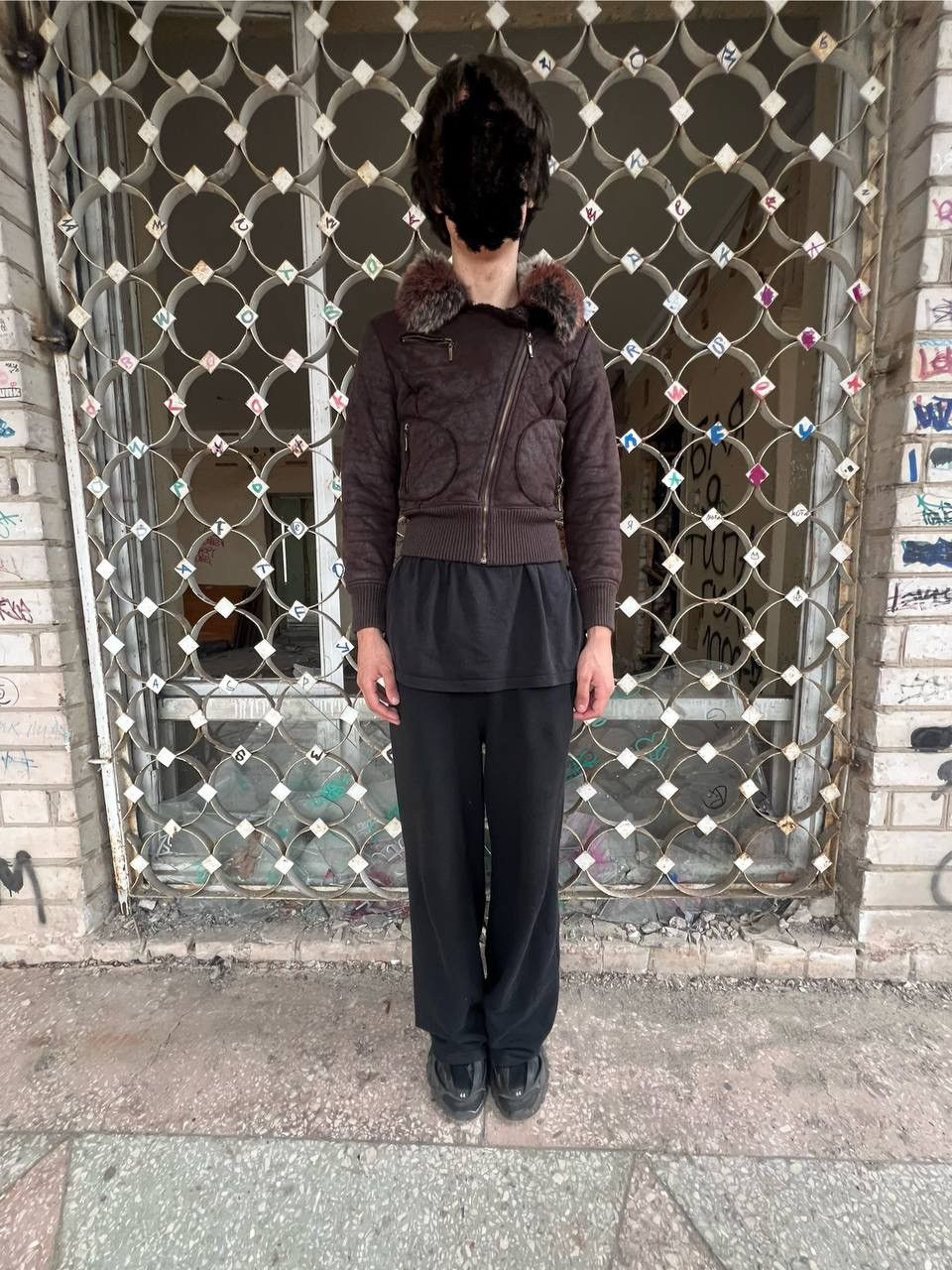 Vintage Vintage y2k Asymmetrical G.O.A Style Fur Bomber Jacket Size US S / EU 44-46 / 1 - 1 Thumbnail