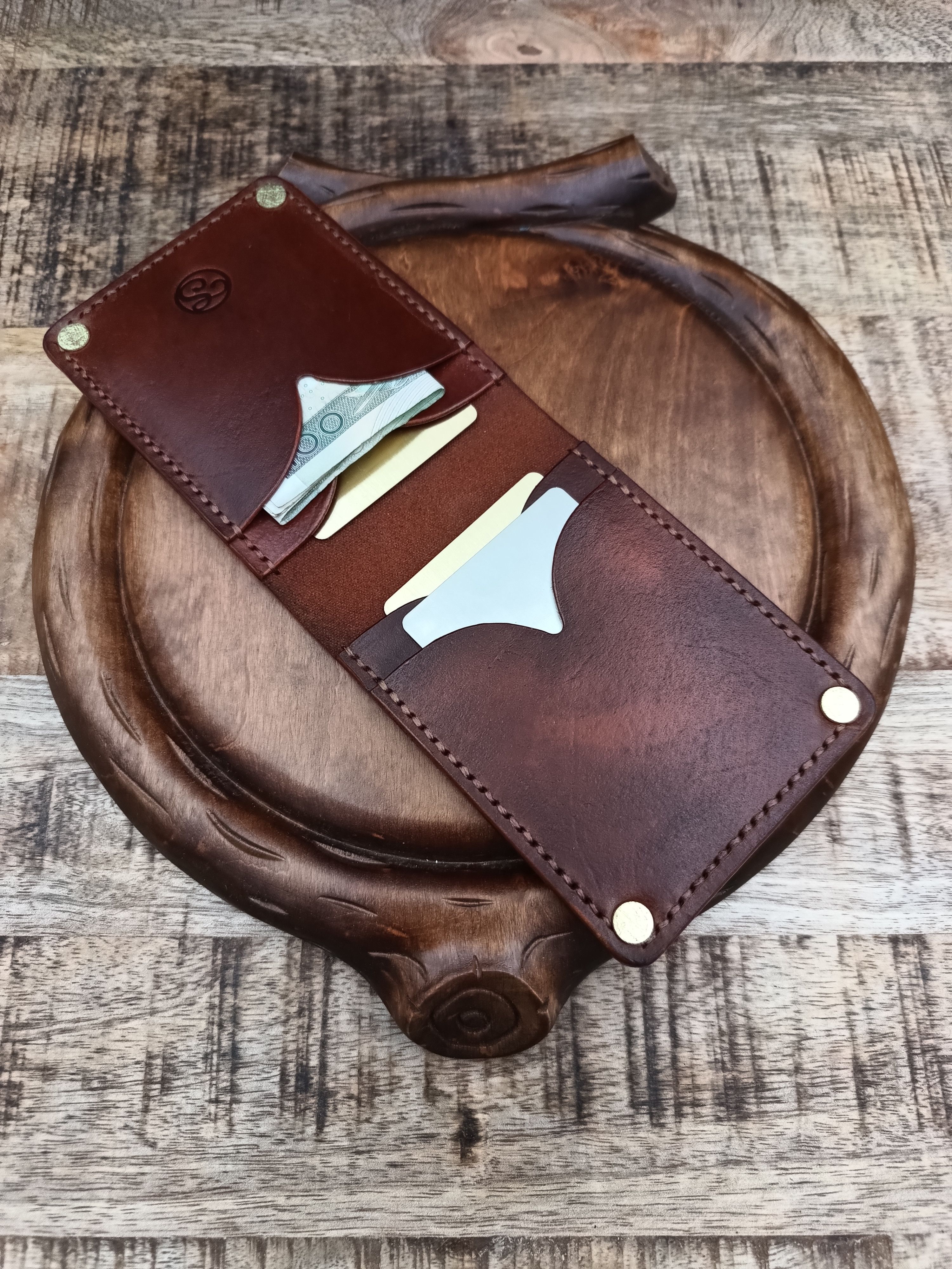 Other Handmade top grain leather wallet cardholder Size ONE SIZE - 3 Thumbnail