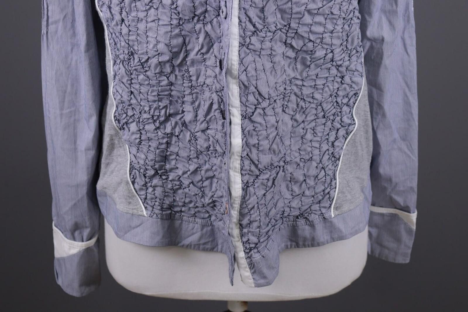 Designer Bottega Gray Designer Lagenlook Shirt Blouse Tunic Size XL Size XL / US 12-14 / IT 48-50 - 2 Thumbnail