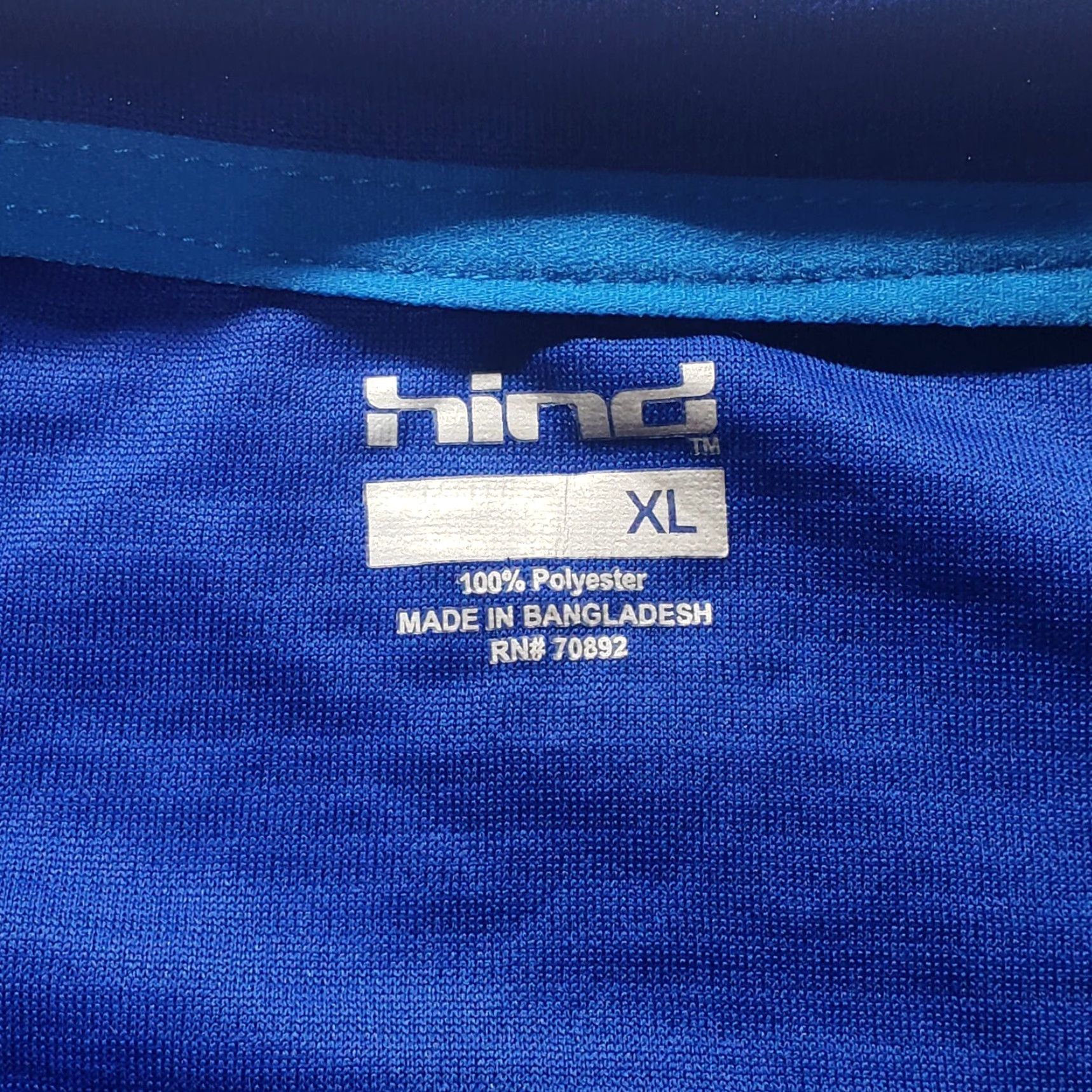 Vintage Hind Blue Shirt Adult XL Extra Large Mens Short Sleeve Breathable All Seasons Logo Size US XL / EU 56 / 4 - 3 Thumbnail