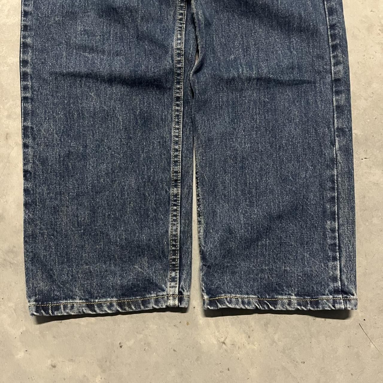 Vintage Vintage Y2K/2000s Grunge Dark Wash Denim Jeans! Size US 32 / EU 48 - 3 Thumbnail