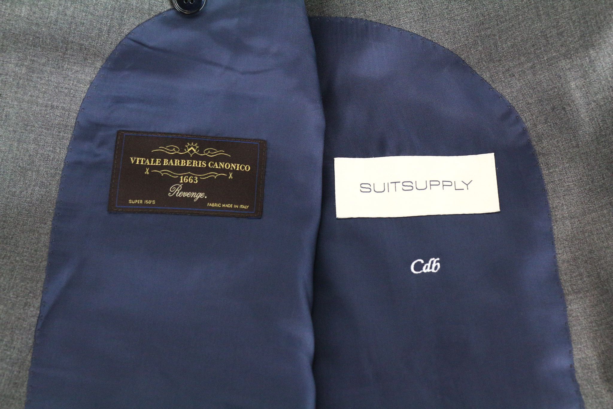 Suitsupply LA SPALLA UK44R Grey Slim Wool Blazer 73748 Size 44R - 6 Thumbnail