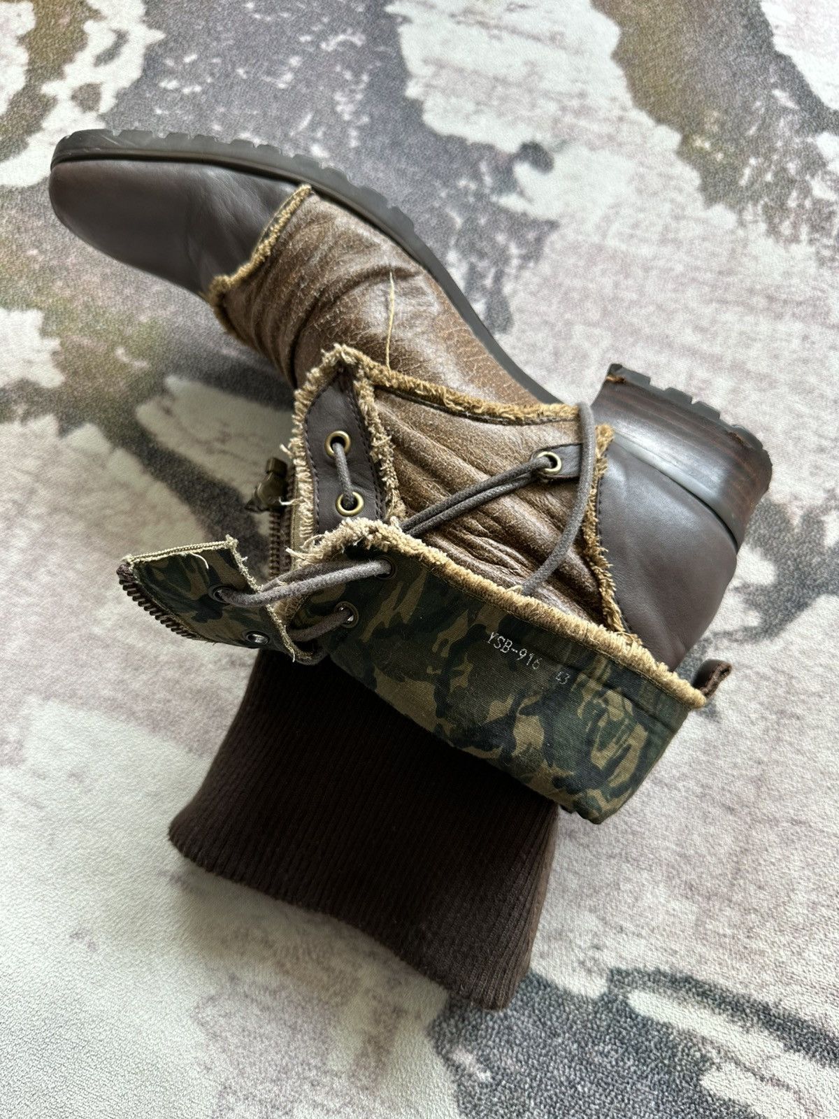 BUFFALO BOBS 2009 Buffalo Bobs double layered leather combat boots Size US 9.5 / EU 42-43 - 7 Thumbnail