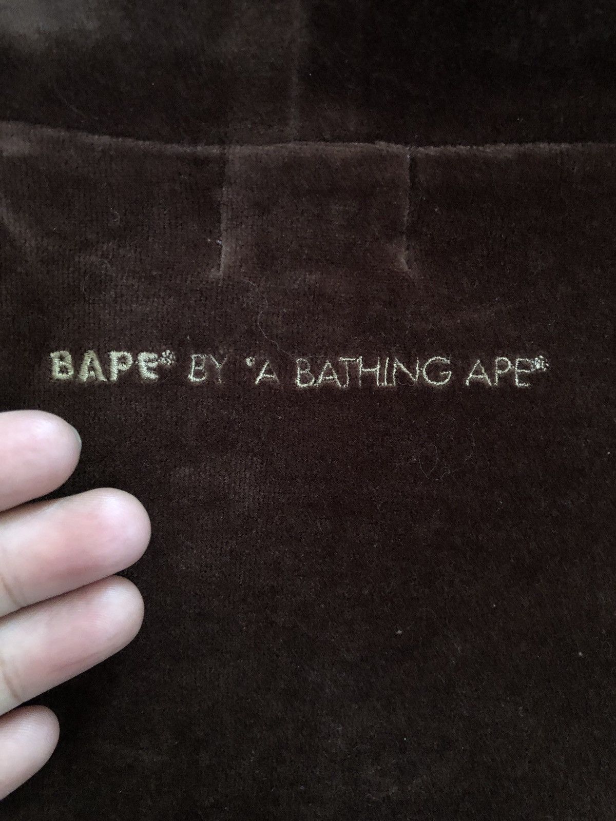 Bape Vintage 2005 BAPE Velour Velvet Full Zip Hoodie Size US M / EU 48-50 / 2 - 7 Thumbnail