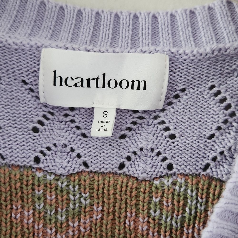 Heartloom HEARTLOOM | Deline Cotton Cardigan Short Sleeve Floral Lila Size S / US 4 / IT 40 - 7 Thumbnail