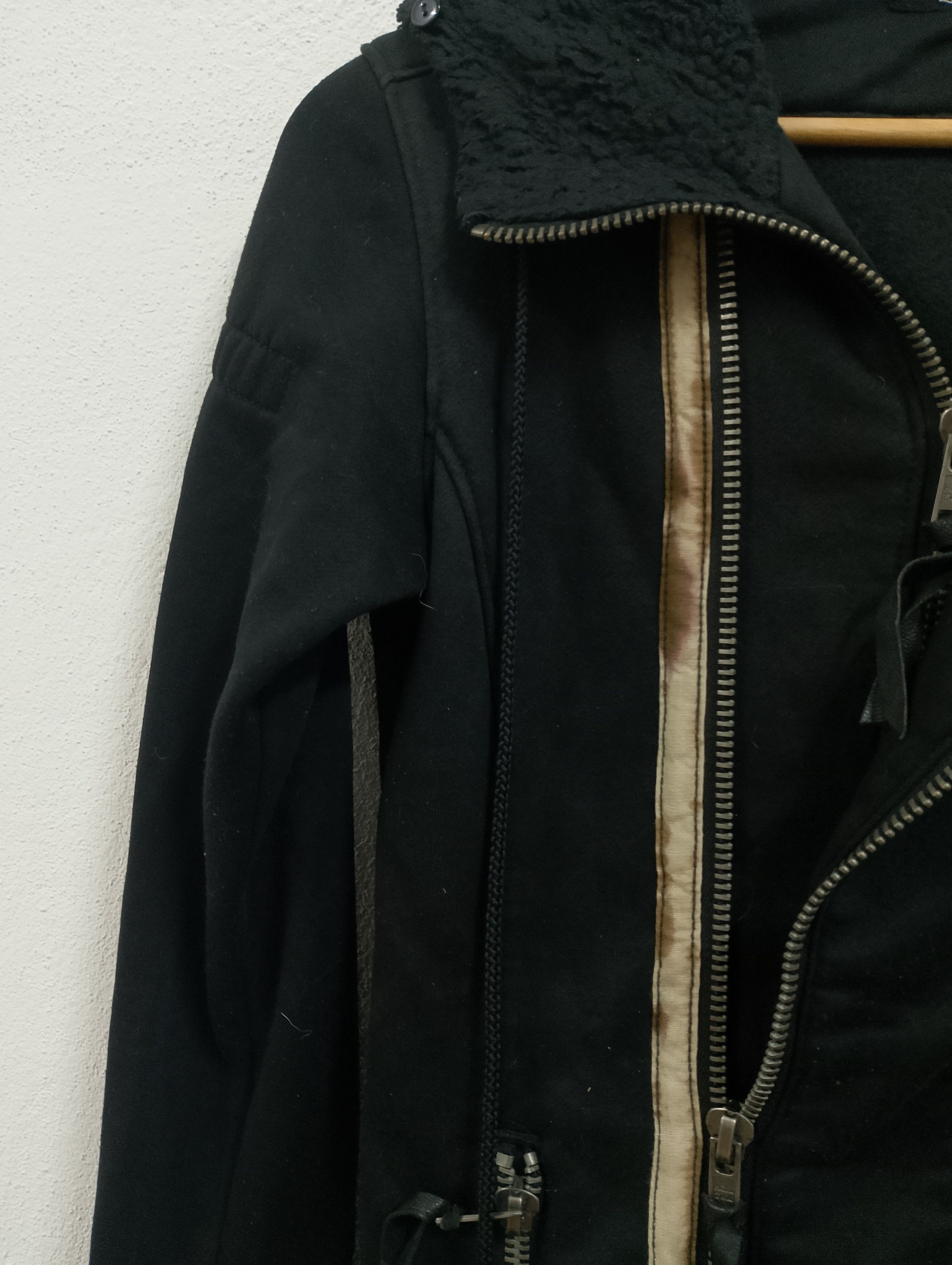 Tornado Mart Tornado Mart Asymmetrical Zip Hoodie - Black Fleece-Lined Size US S / EU 44-46 / 1 - 5 Thumbnail