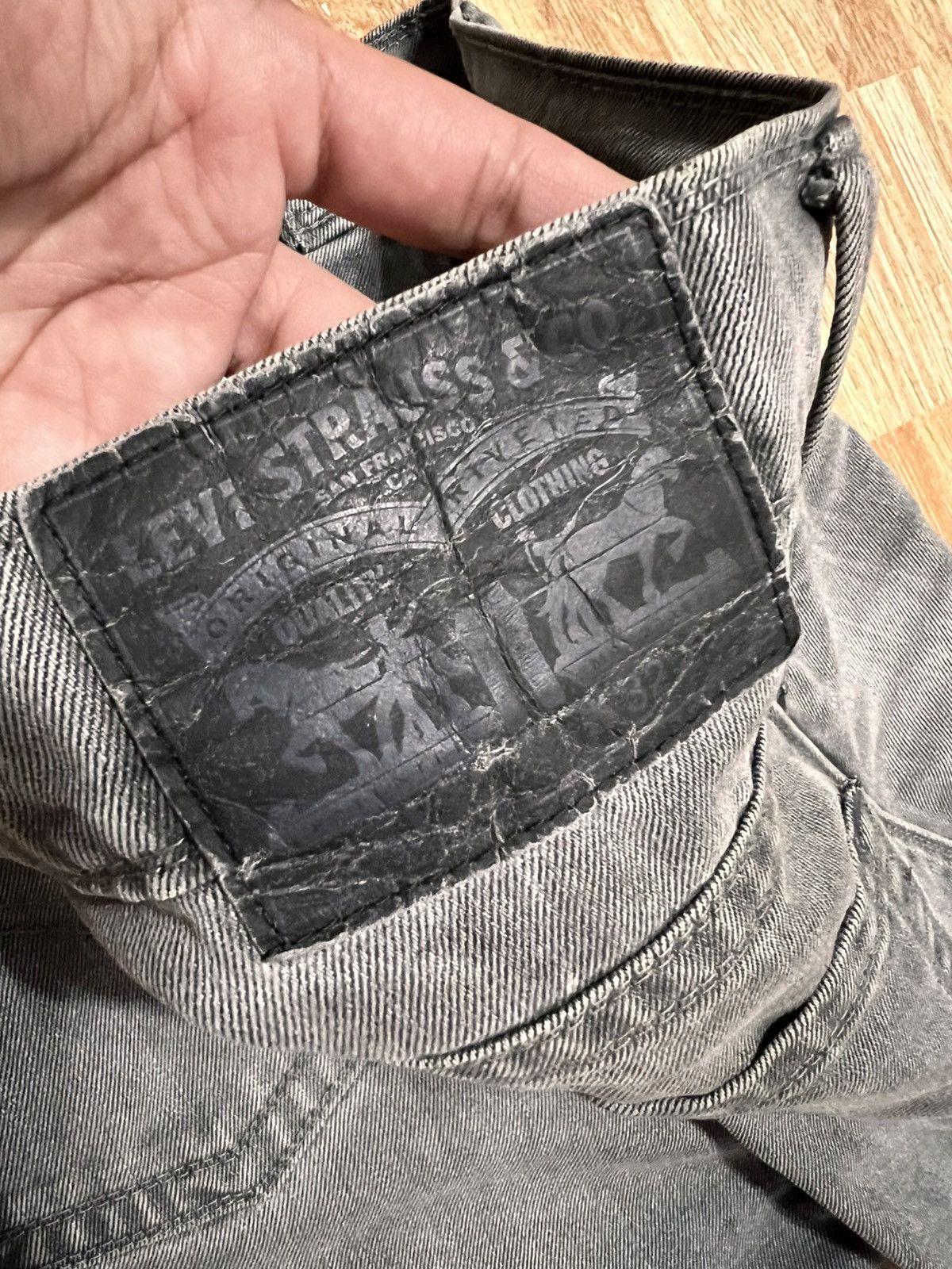 Levi's Levi’s 513 Slim Straight Grey Wash Jeans Size US 34 / EU 50 - 10 Thumbnail