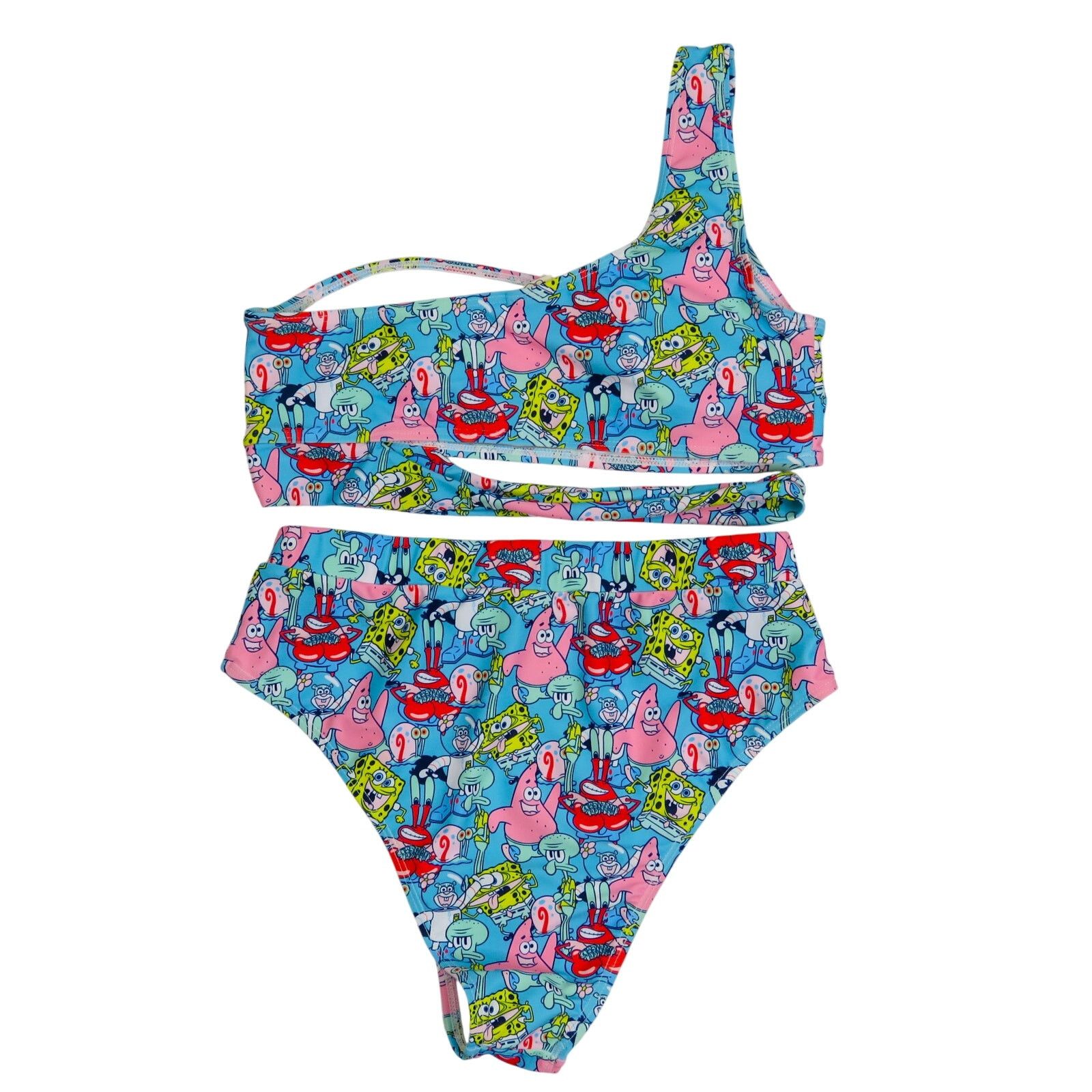 Nickelodeon Nickelodeon x Romwe SpongeBob One Shoulder Bikini Medium Size ONE SIZE - 3 Thumbnail