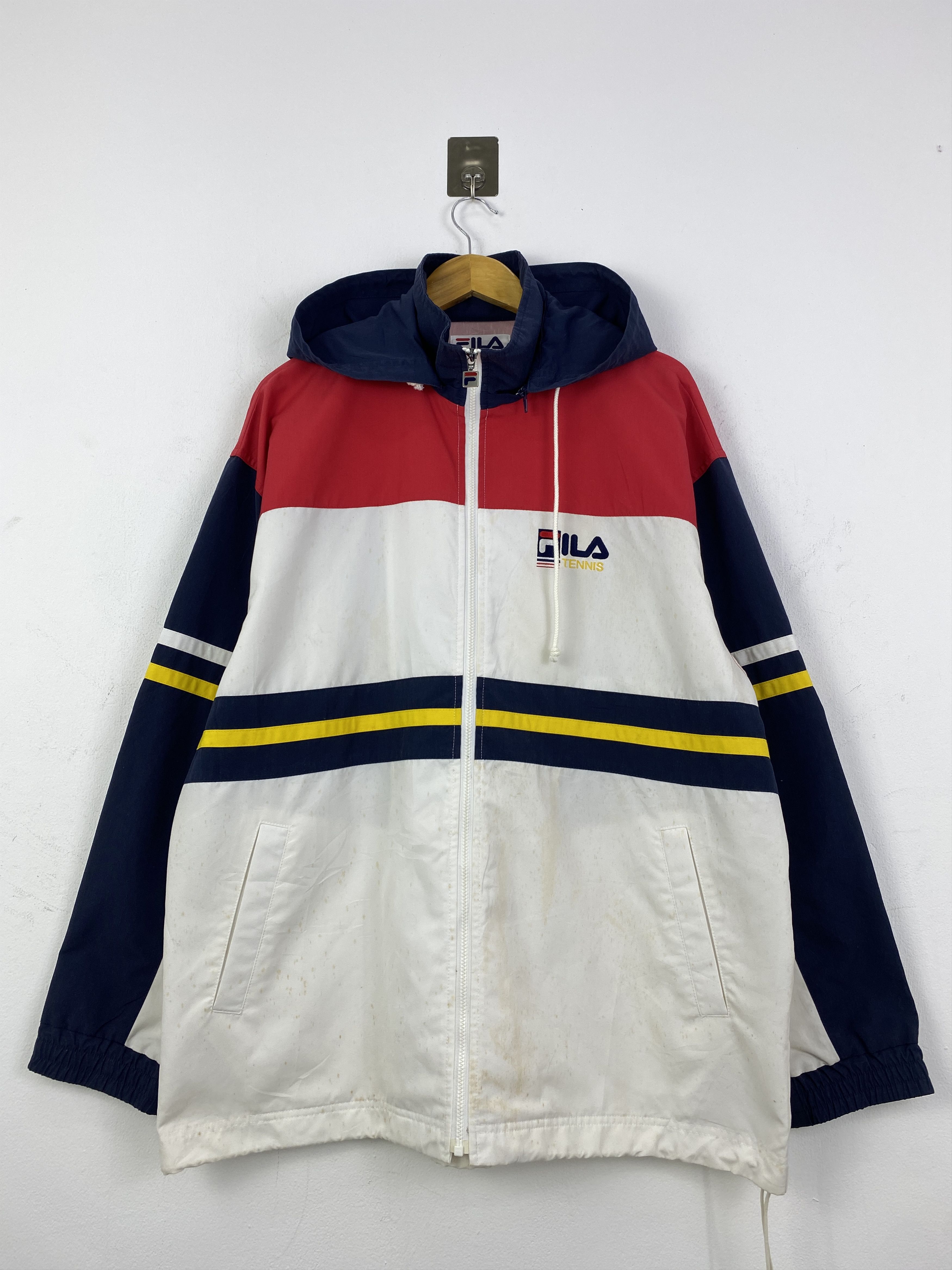 Vintage 90s Fila Tennis International Backhit Jacket J0088