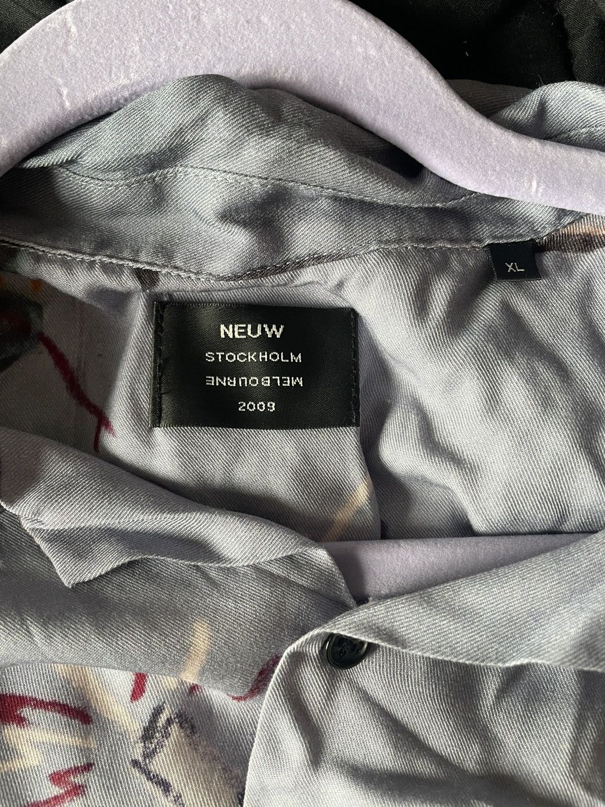 NEUW Denim Neuw Silk Blend Design Short Sleeve shirt Size US XL / EU 56 / 4 - 3 Thumbnail