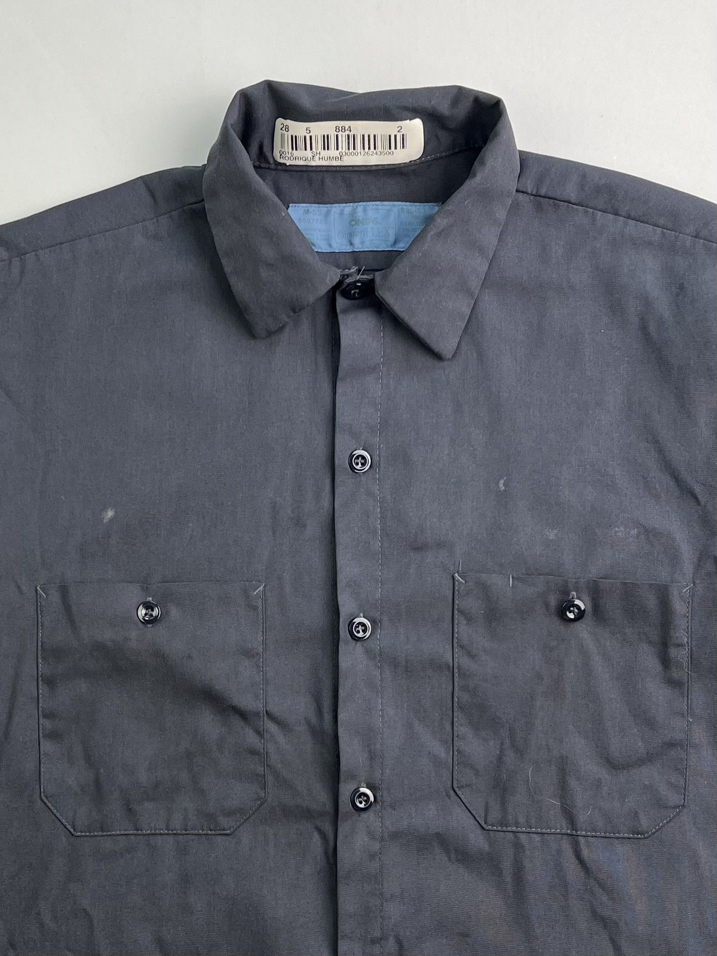 Cintas Vintage Cintas Work Shirt Dark Blue Medium Size US M / EU 48-50 / 2 - 2 Thumbnail