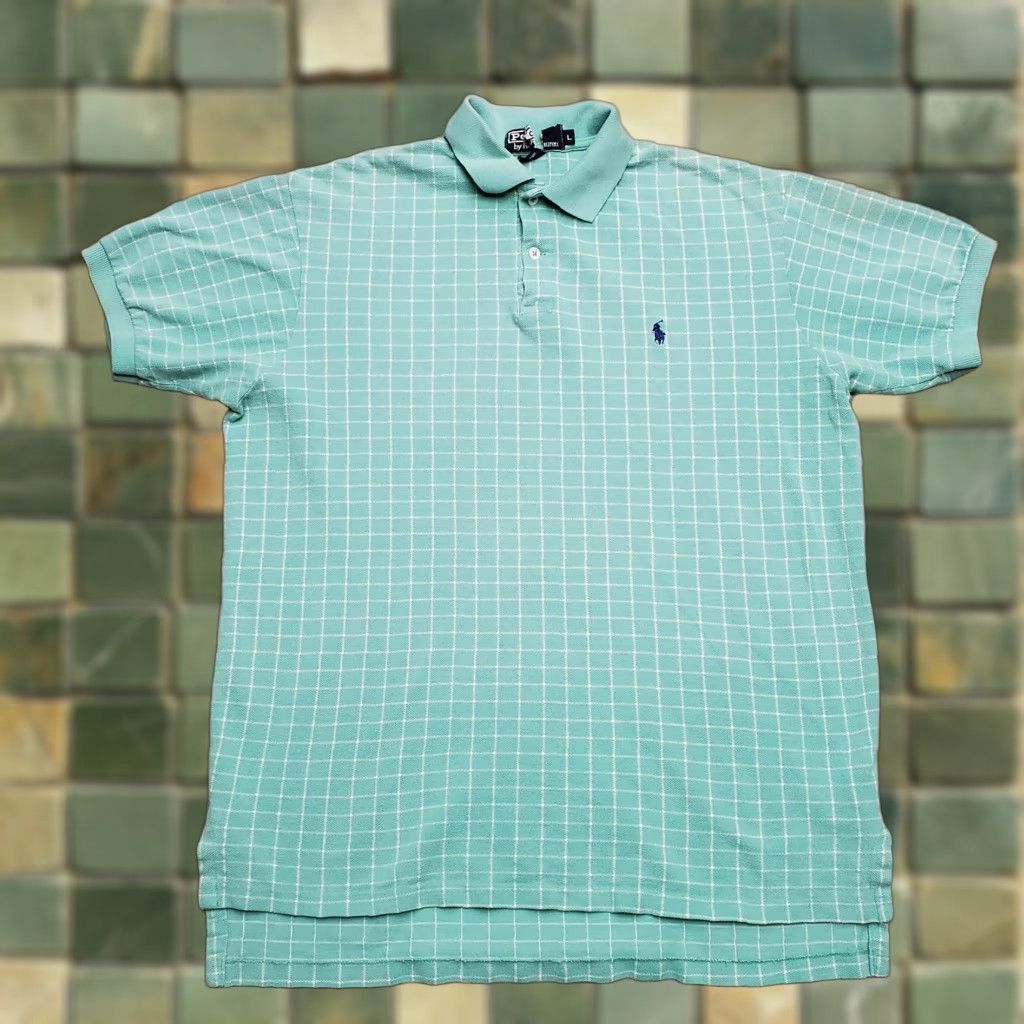 Polo Ralph Lauren Polo Ralph Lauren Shirt Mens Large Green Windowpane Check Short Sleeve Plaid Size US L / EU 52-54 / 3 - 1 Thumbnail