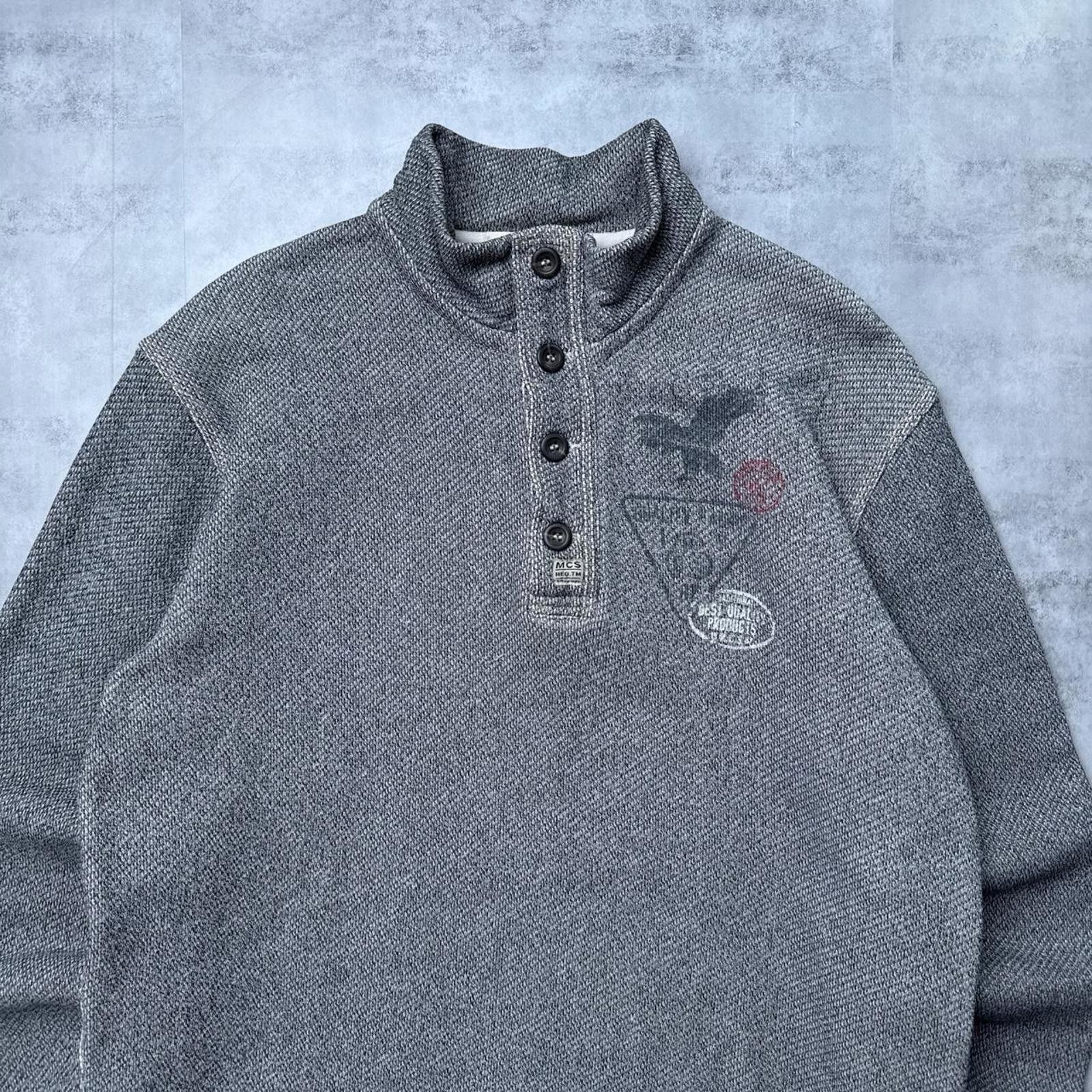 Marlboro Y2K Marlboro Classics 00s Gray Long sleeve polo shirt Size US M / EU 48-50 / 2 - 6 Thumbnail