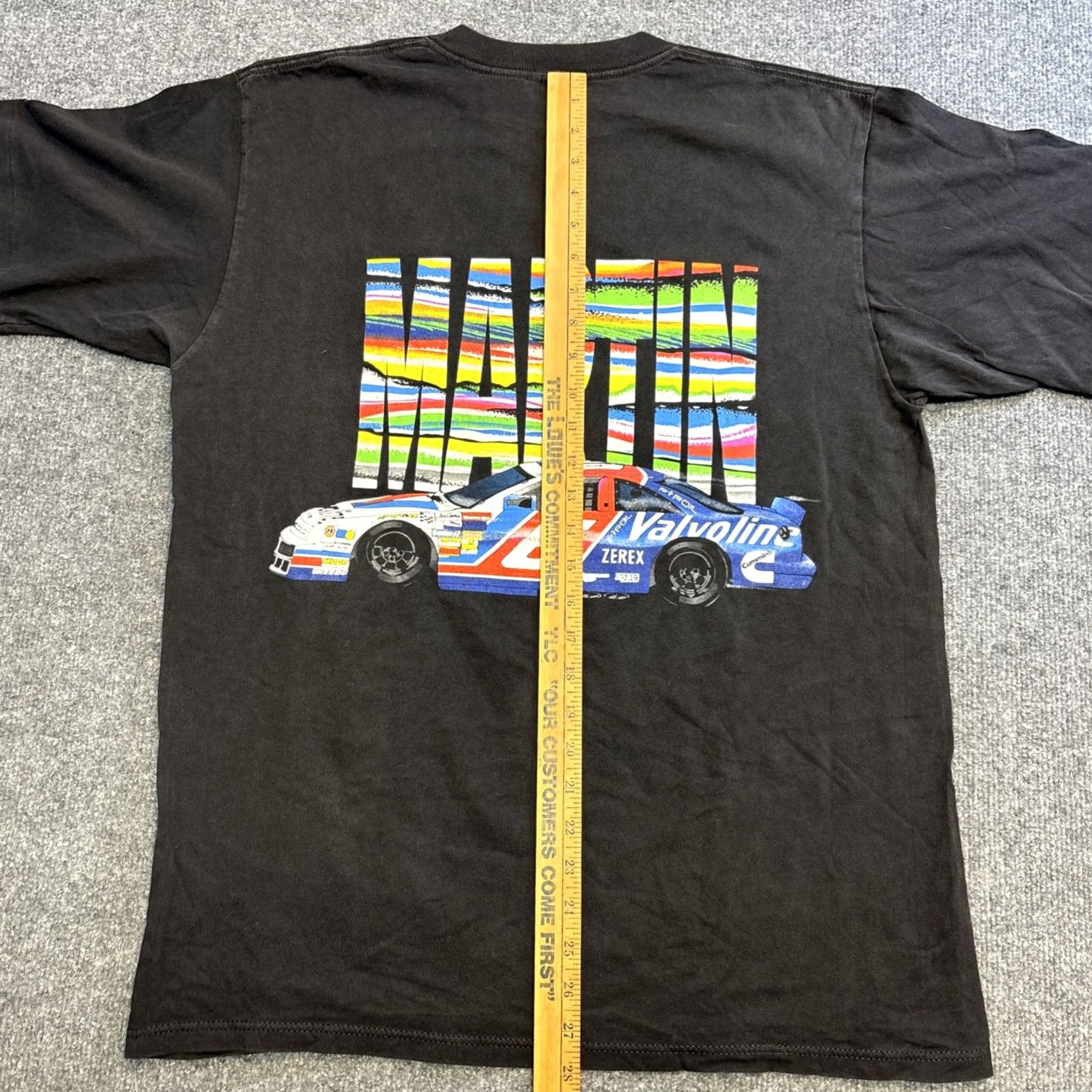NASCAR VINTAGE Motorsport Traditions Mark Martin NASCAR T Shirt 1995 Single Stitch MEN L Black Shirts Mens Size US L / EU 52-54 / 3 - 7 Thumbnail