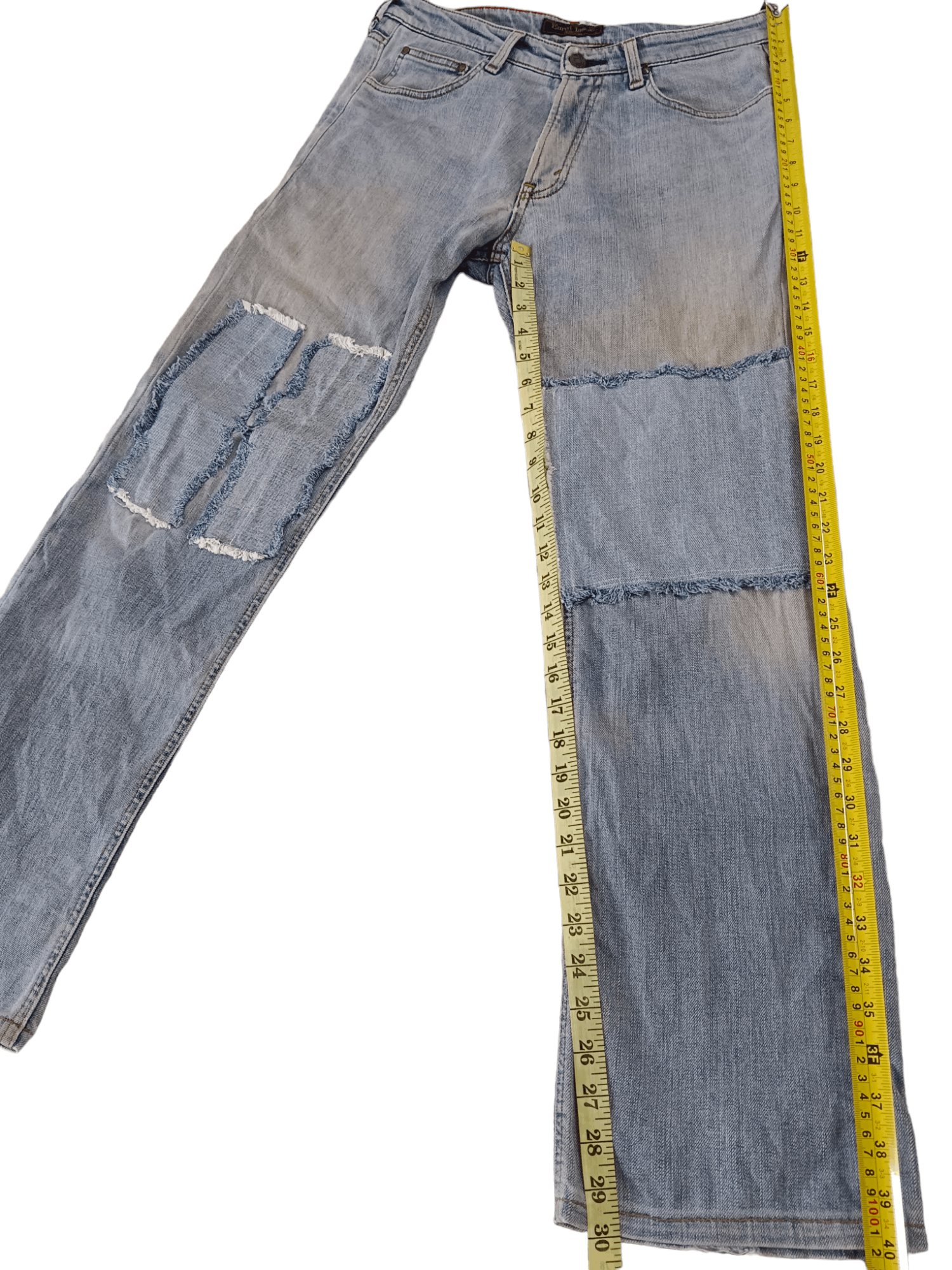 If Six Was Nine Bobson Euro Classic Patchwork Denim Size US 31 - 7 Thumbnail