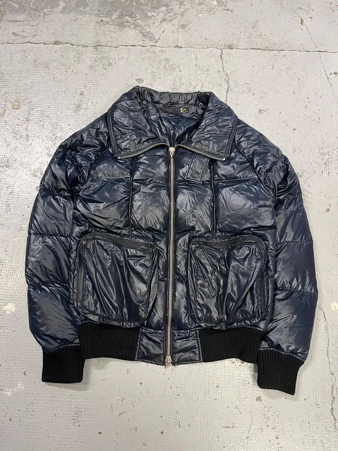 Just Cavalli 2000s Cavalli Navy Nylon British Cozy Puffer Jacket Size US M / EU 48-50 / 2 - 1 Thumbnail