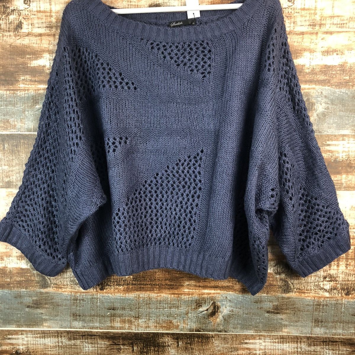 Homespun Knitwear Smelish Blue Cloaks crochet Knitwear #A2361 Size US M / EU 48-50 / 2 - 3 Thumbnail