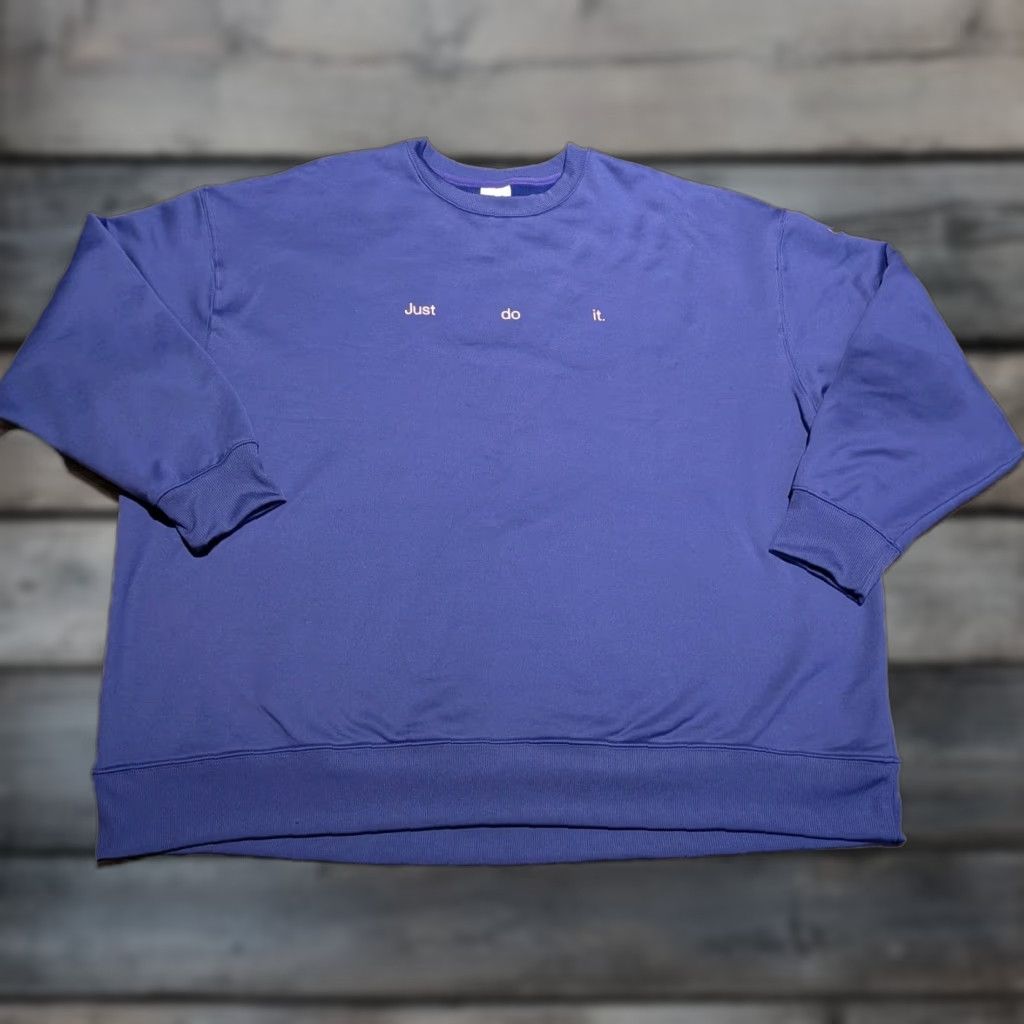 Nike Nike Sweatshirt Womens XXL Purple Therma Fit Just Do It Crew Neck Relaxed Fit Size XXL / US 16-18 / IT 52-54 - 1 Thumbnail