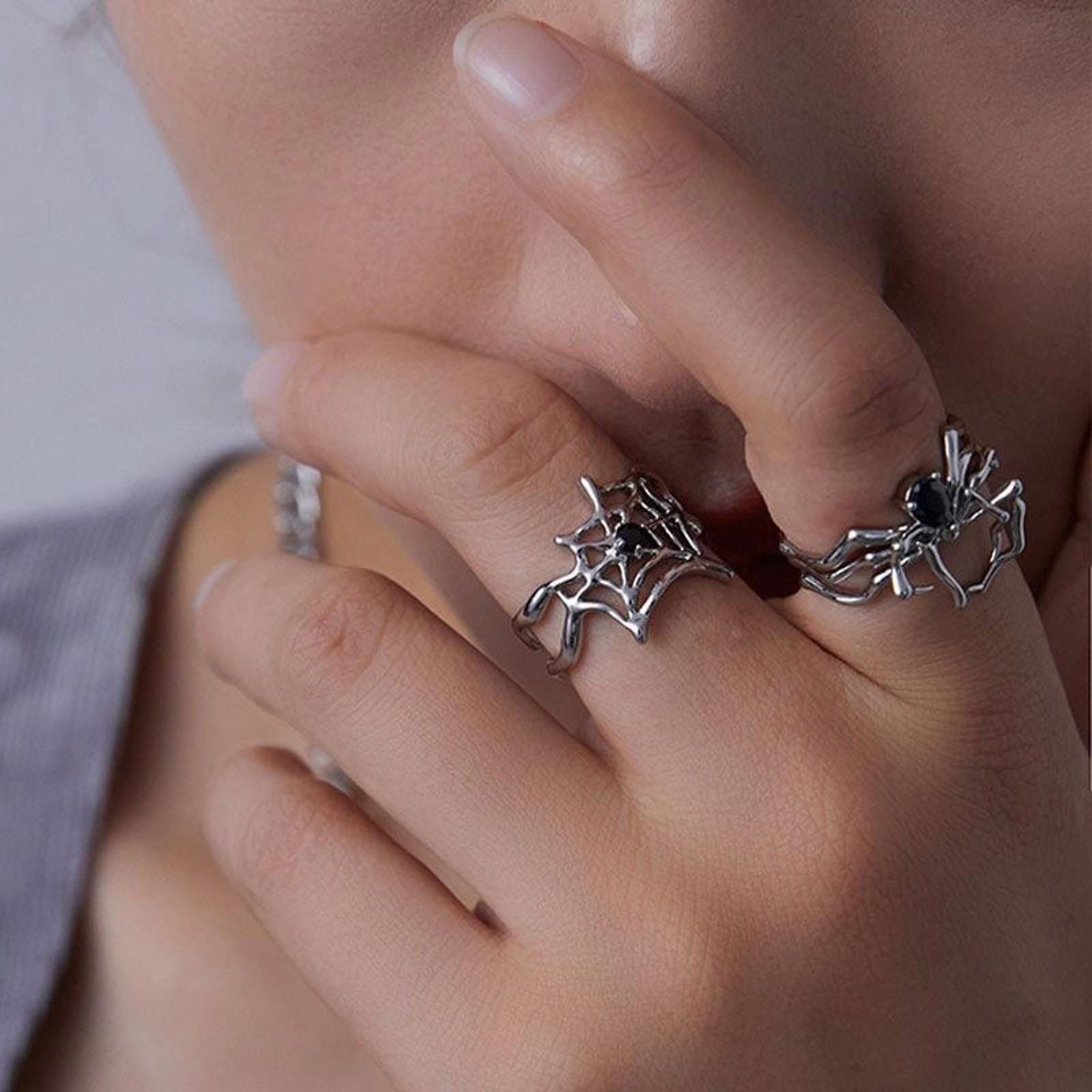 Jewelry SPIDER Set of 2 Rings Size ONE SIZE - 2 Thumbnail