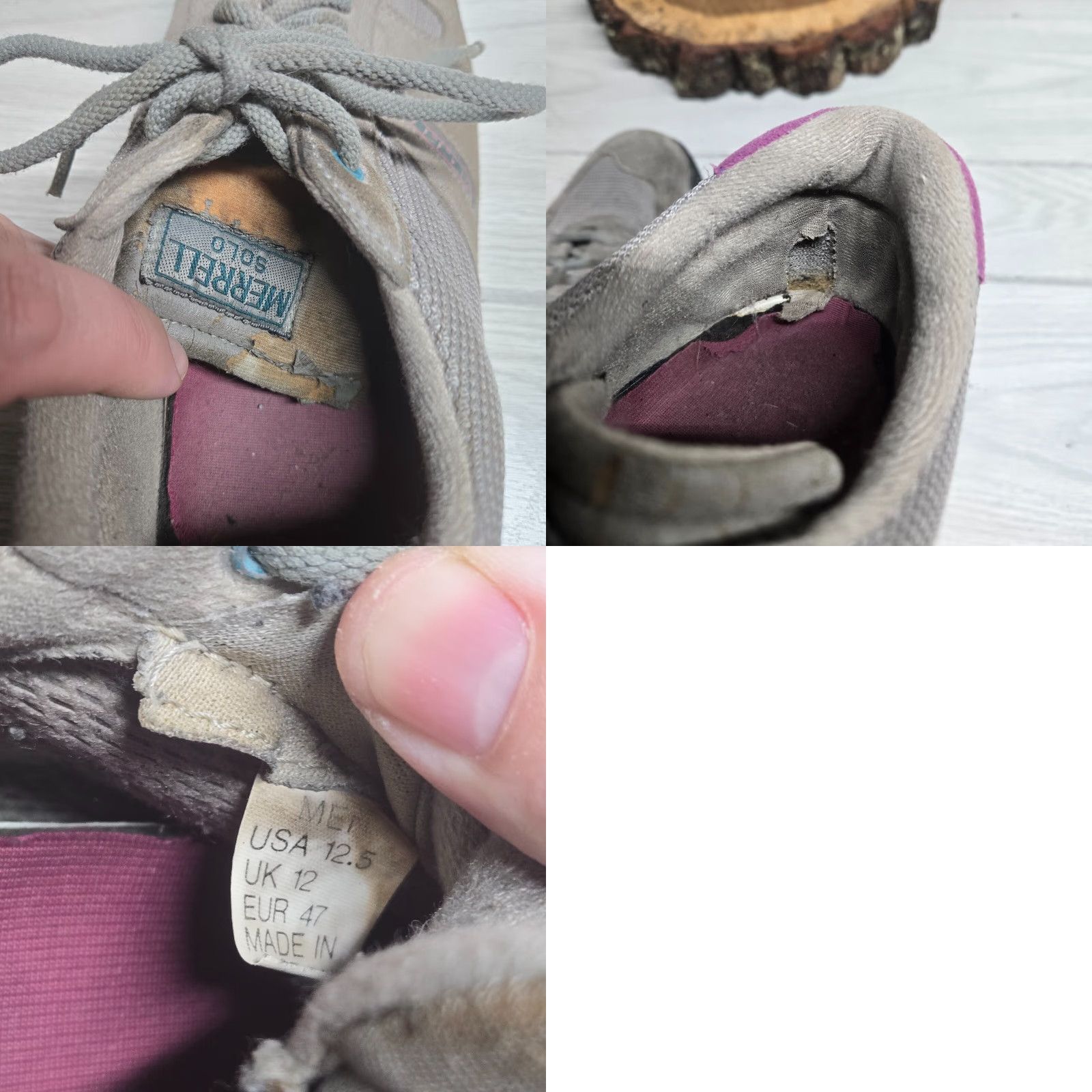 Merrell Merrell Sneaker Shoes Adult Men's 11.5 Gray Low Top Lace Up Casual Size US L / EU 52-54 / 3 - 8 Thumbnail