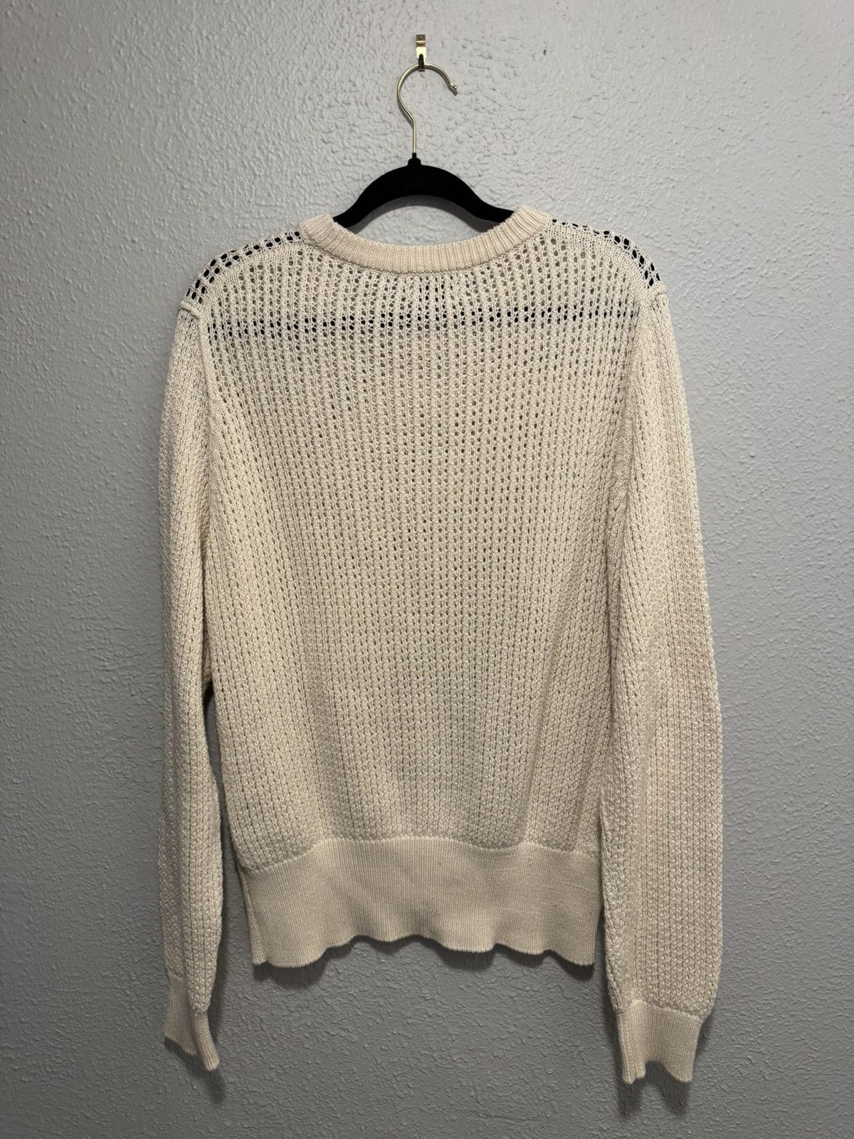 Acne Studios SS18 Beige Narno mesh Knitted Sweater Size US L / EU 52-54 / 3 - 2 Thumbnail