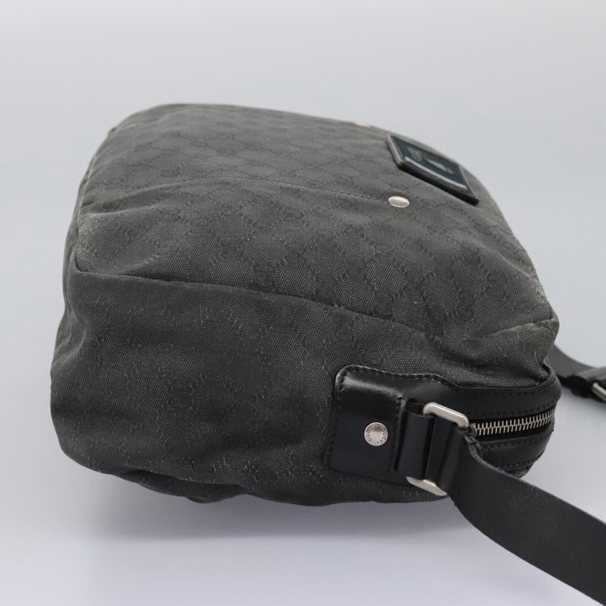 Gucci GUCCI GG Canvas Shoulder Bag Black Silver Size ONE SIZE - 4 Thumbnail