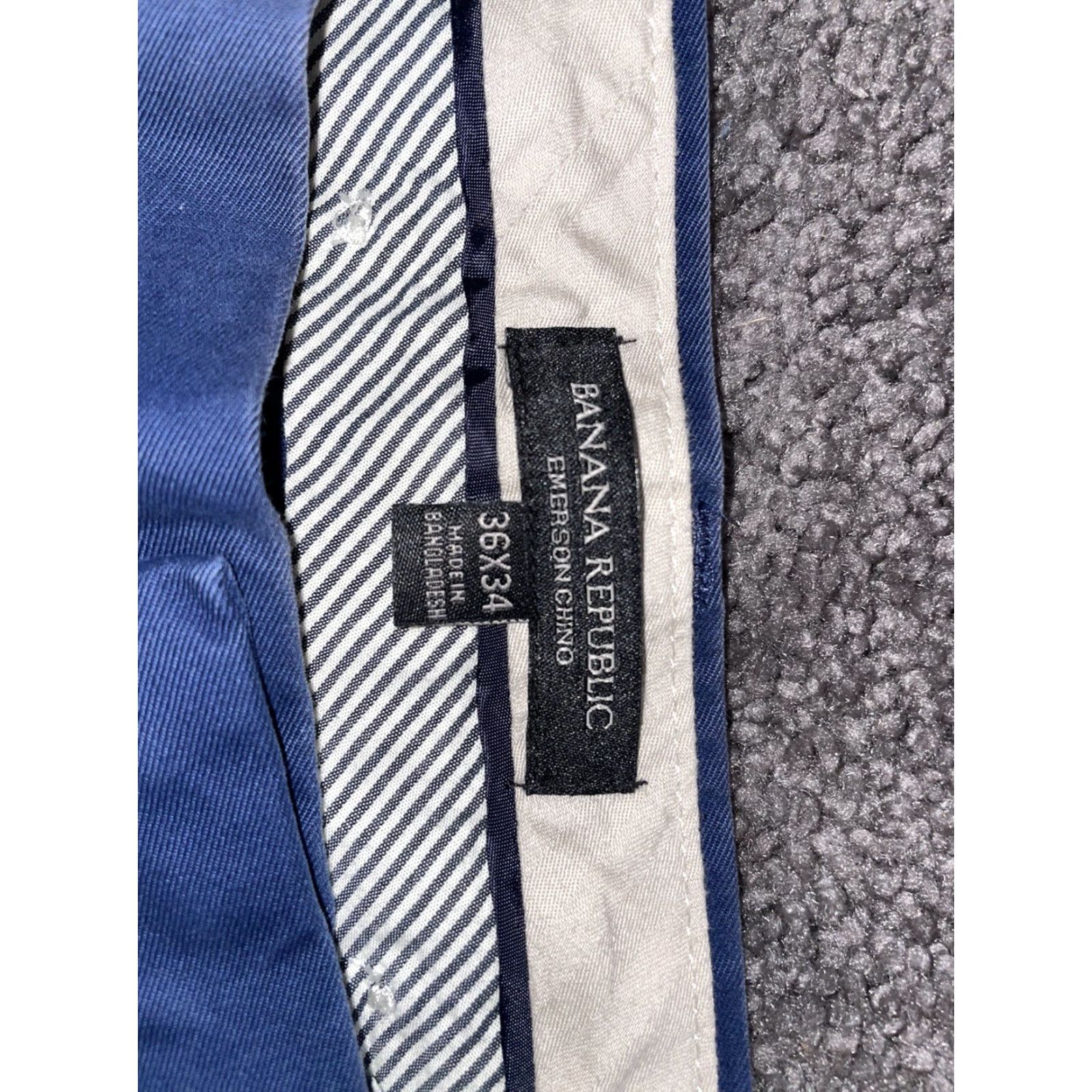 Banana Republic Banana Republic Men's Chino Pants Size 36x34 Blue Regular Fit Cotton Modern Style Size US 36 / EU 52 - 5 Thumbnail