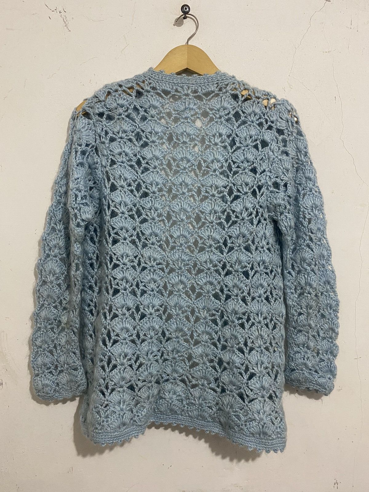 Issey Miyake × Japanese Brand Japanese fishnet mohair knitted cardigan issey styled Size US M / EU 48-50 / 2 - 4 Thumbnail