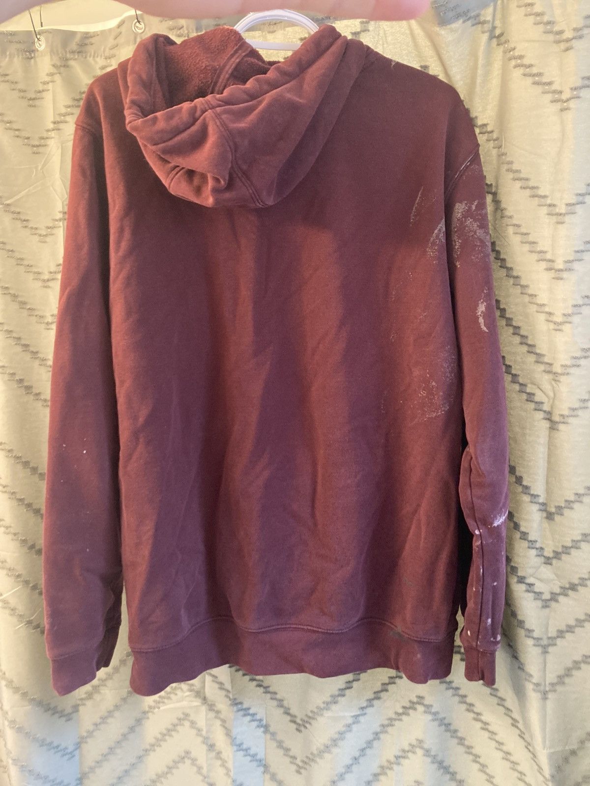 Carhartt Carhartt burgundy distressed hoodie Size US M / EU 48-50 / 2 - 2 Thumbnail
