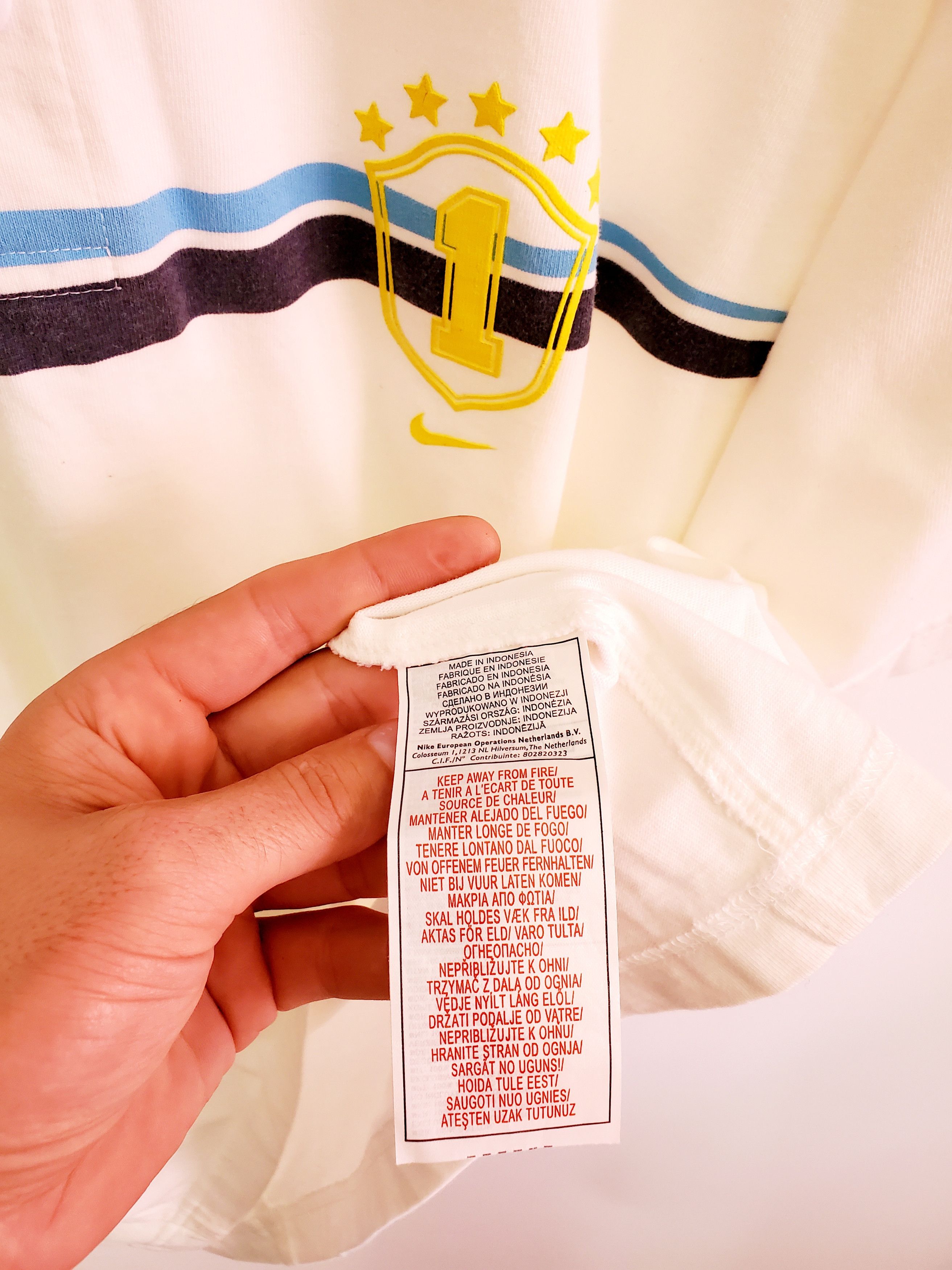 Nike × Vintage Vintage 90s Nike Brazil Shirt size Xl Size US XL / EU 56 / 4 - 4 Thumbnail
