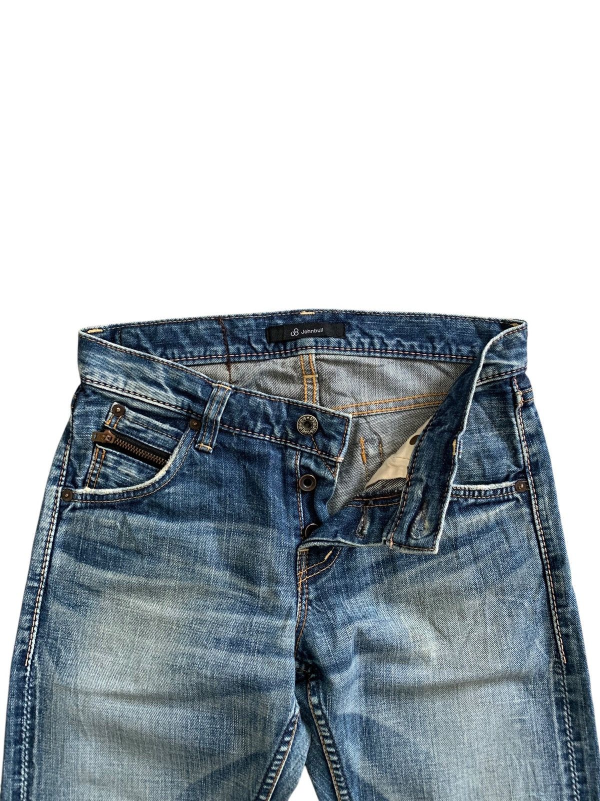 Japanese Brand Jonhbull Japan Reguler Redline Selvedge Faded Jeans Size US 30 / EU 46 - 2 Thumbnail