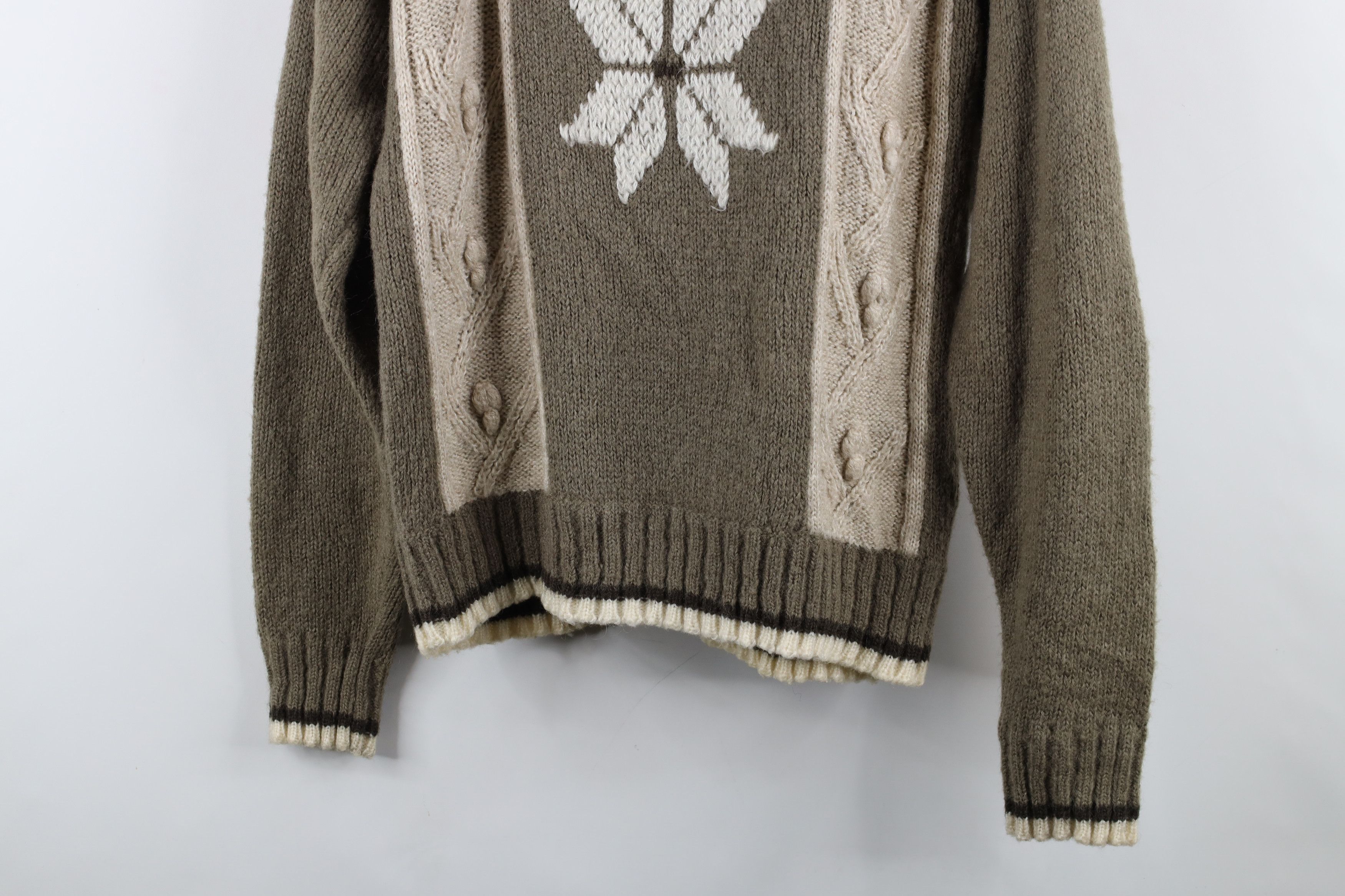 Vintage Vintage 90s Streetwear Wool Blend Knit Snowflake Sweater Size M / US 6-8 / IT 42-44 - 3 Thumbnail