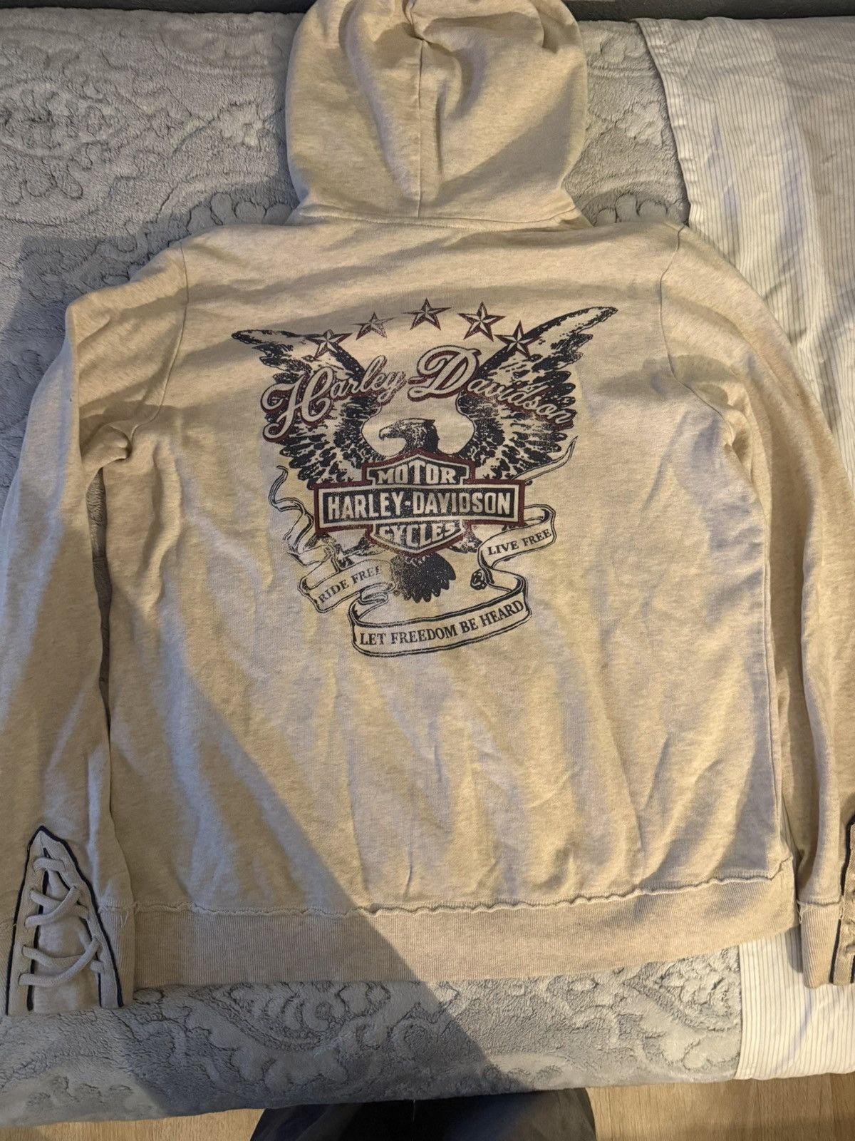 Harley Davidson harley davidson let freedom be head hoodie Size US M / EU 48-50 / 2 - 4 Thumbnail