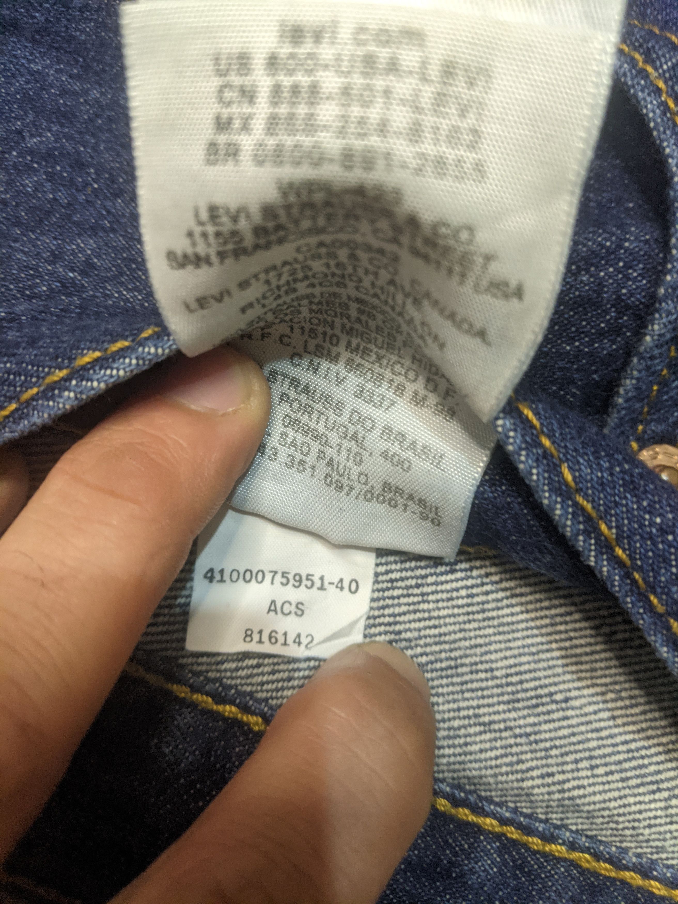 Levi's Levis 501 Straight Leg Button Fly Size US 36 / EU 52 - 13 Thumbnail