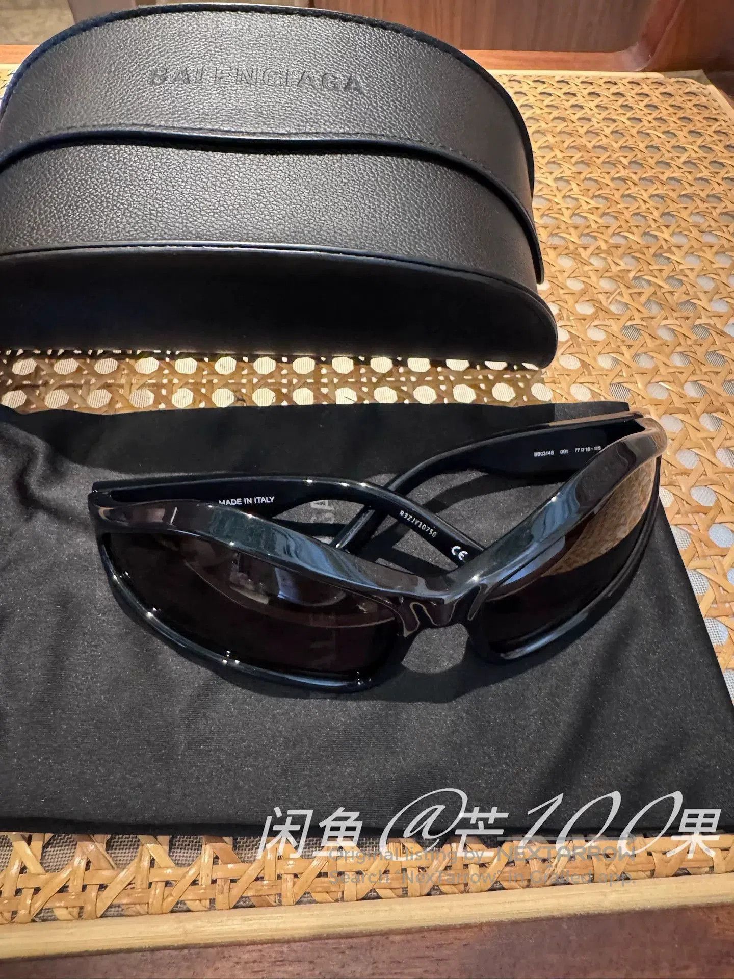 Balenciaga Balenciaga 24 Geometric Frame Sunglasses. Size ONE SIZE - 4 Thumbnail