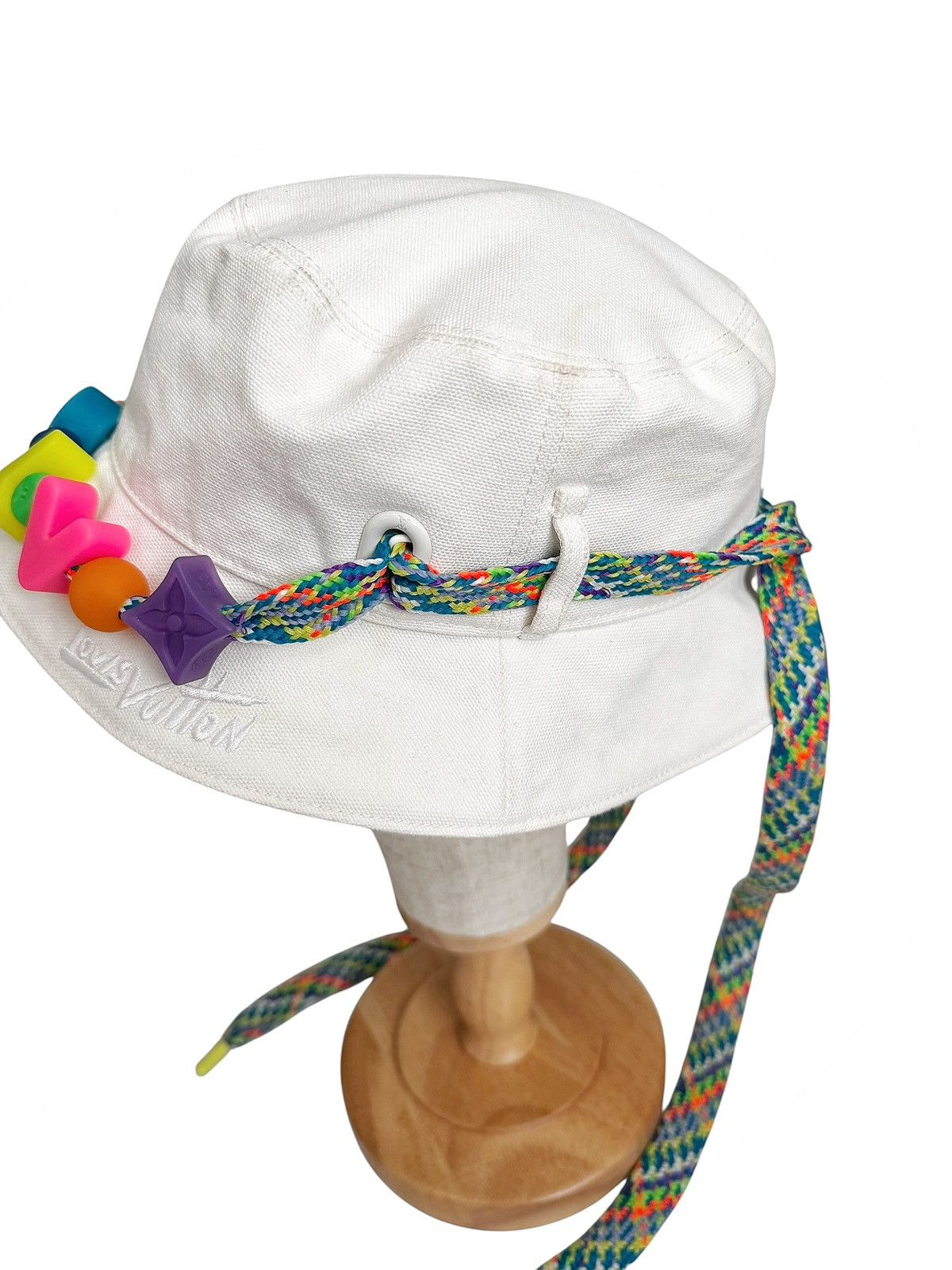Louis Vuitton 2023 Virgil Let’s Play Beaded Reversible Monogram Bucket Hat Size ONE SIZE - 5 Thumbnail
