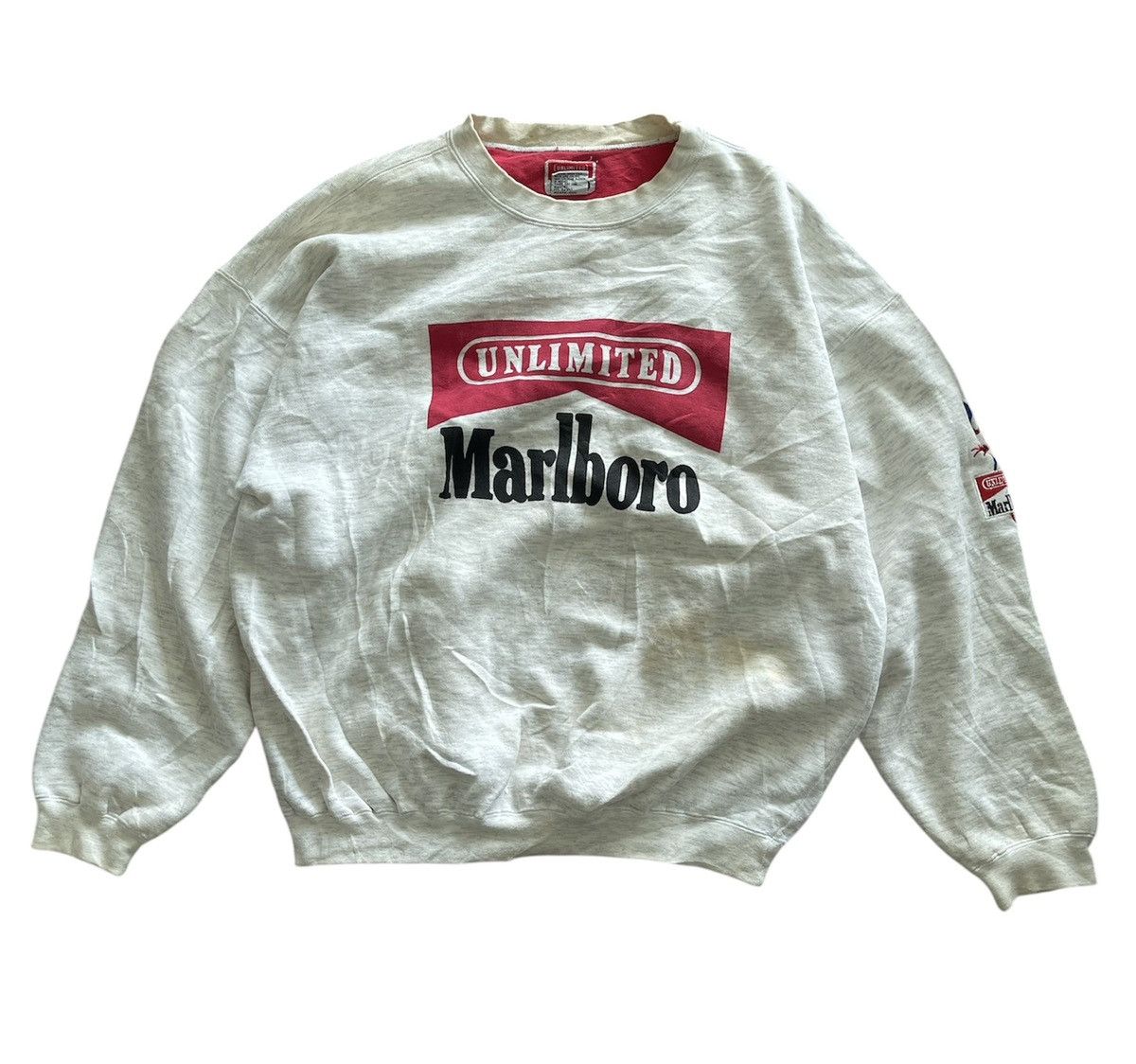 Marlboro Vintage 90s MARLBORO UNLIMITED MAT Racing F1 Sweatshirt Size US L / EU 52-54 / 3 - 1 Thumbnail