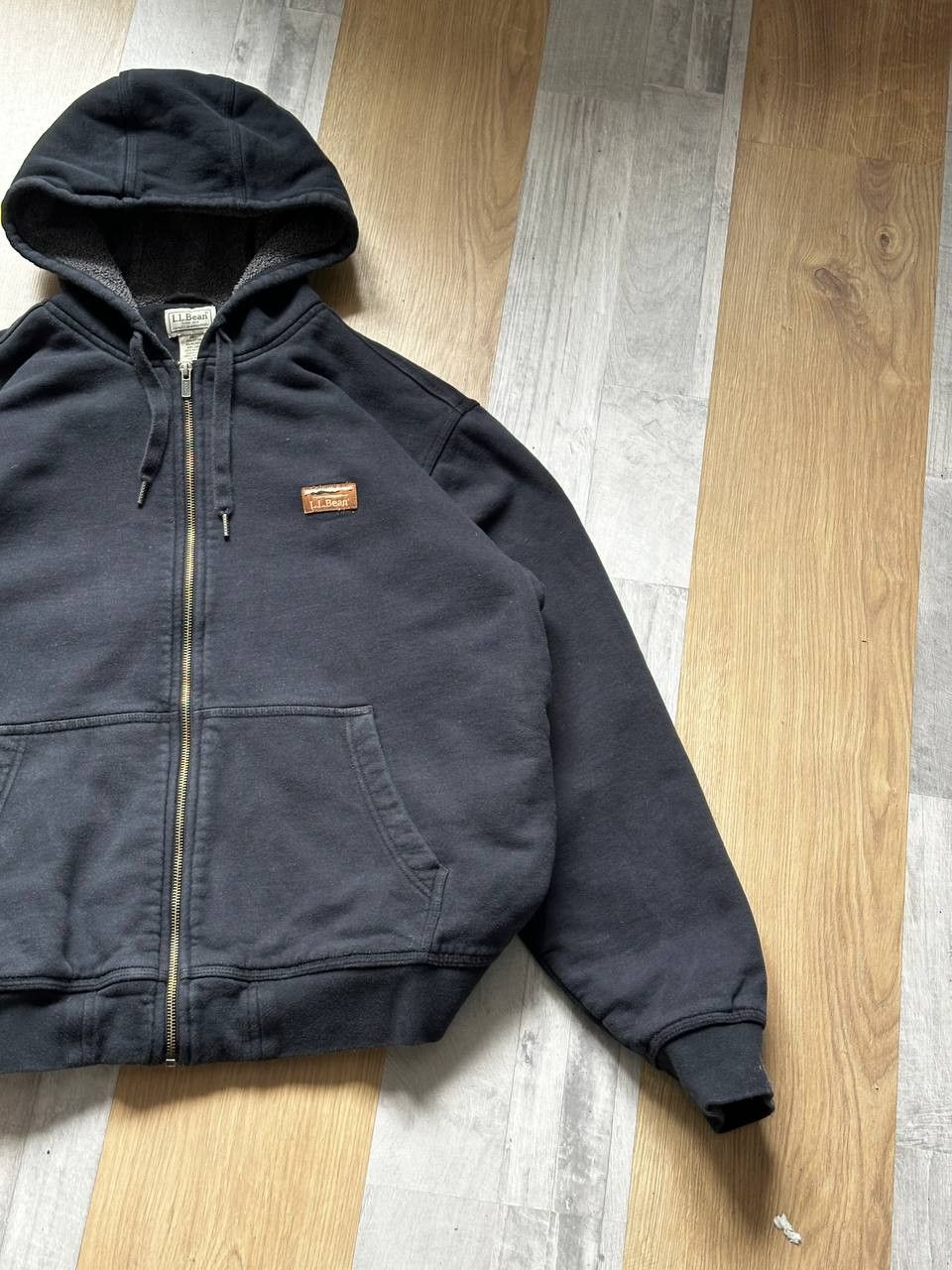 L.L. Bean Vintage L.L. Bean Lined Full Zip Baggy Hoodie Size US L / EU 52-54 / 3 - 4 Thumbnail