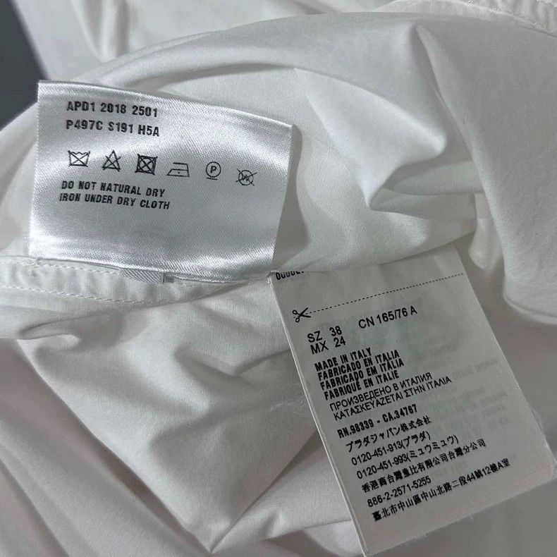 Prada Prada White lace-printed shirt 2504-Nextarrow Size XS / US 0-2 / IT 36-38 - 6 Thumbnail