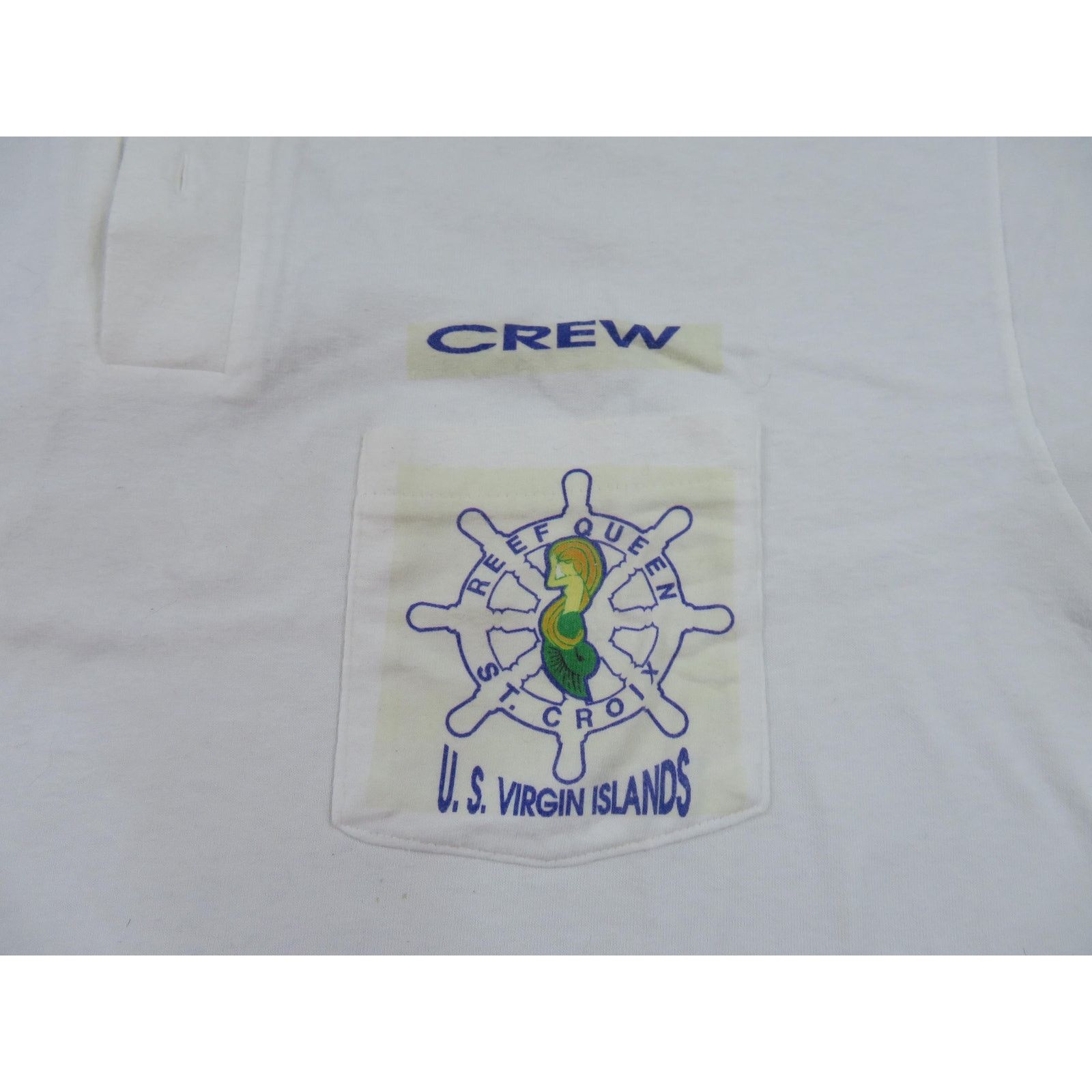 Anvil US Virgin Islands Ship Crew Souvenir Polo Shirt Sz XL 1990s Size US XL / EU 56 / 4 - 2 Thumbnail