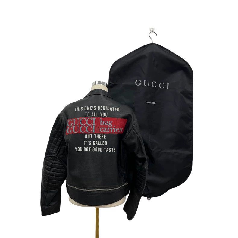 Gucci Gucci Black motorcycle leather jacket 2502-Nextarrow Size US M / EU 48-50 / 2 - 8 Thumbnail