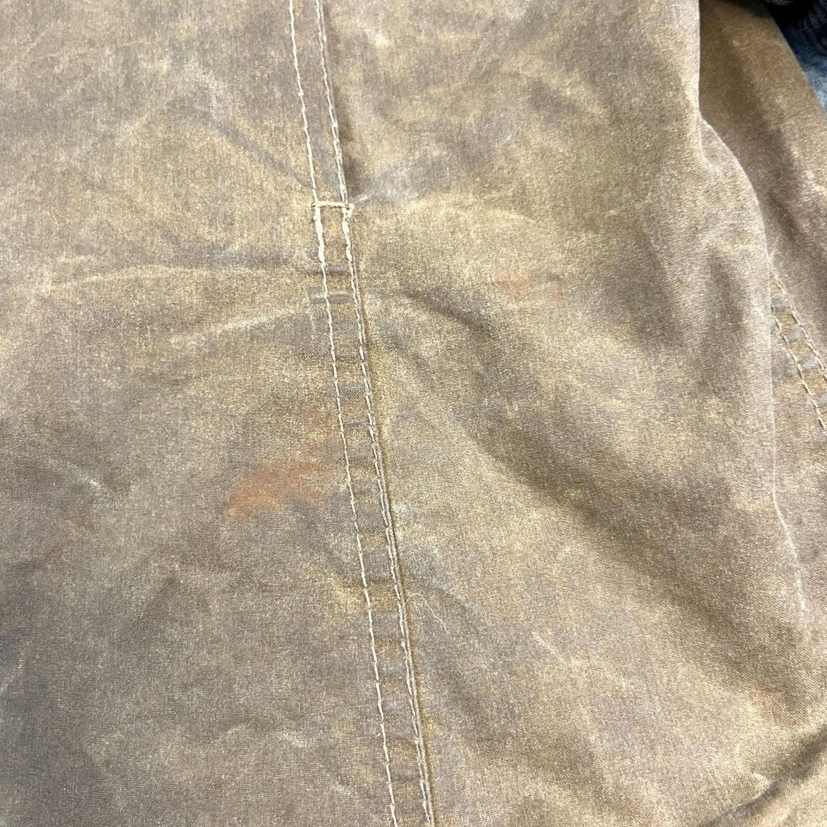 Barbour VTG Barbour L1905 Short Newmarket Wax Jacket UK 16 Tan Made in England Womens Size 38" / US 16 / IT 52 - 6 Thumbnail