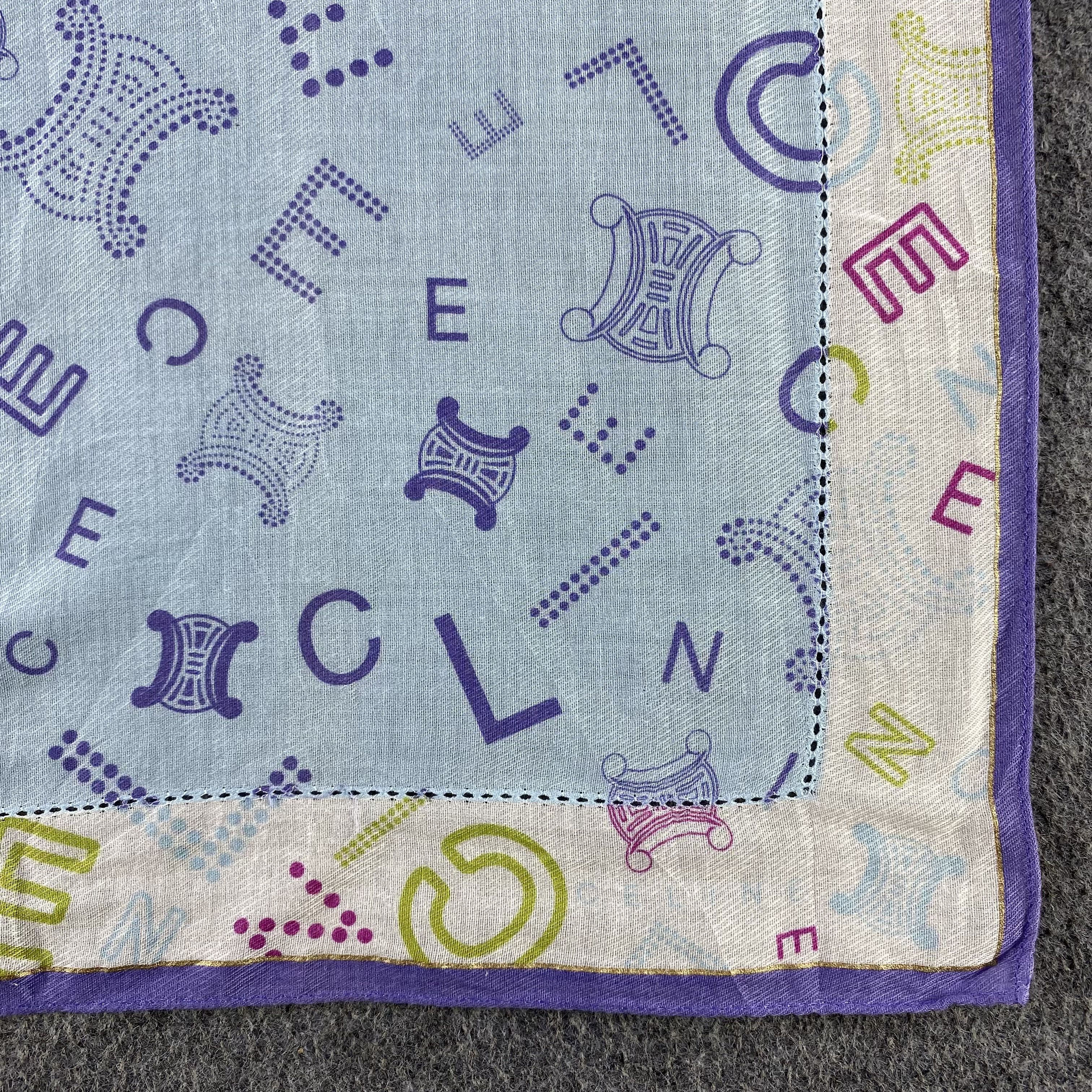 Celine × Vintage Celine Handkerchief/Neckerchief/Bandana HC525 Size ONE SIZE - 3 Thumbnail
