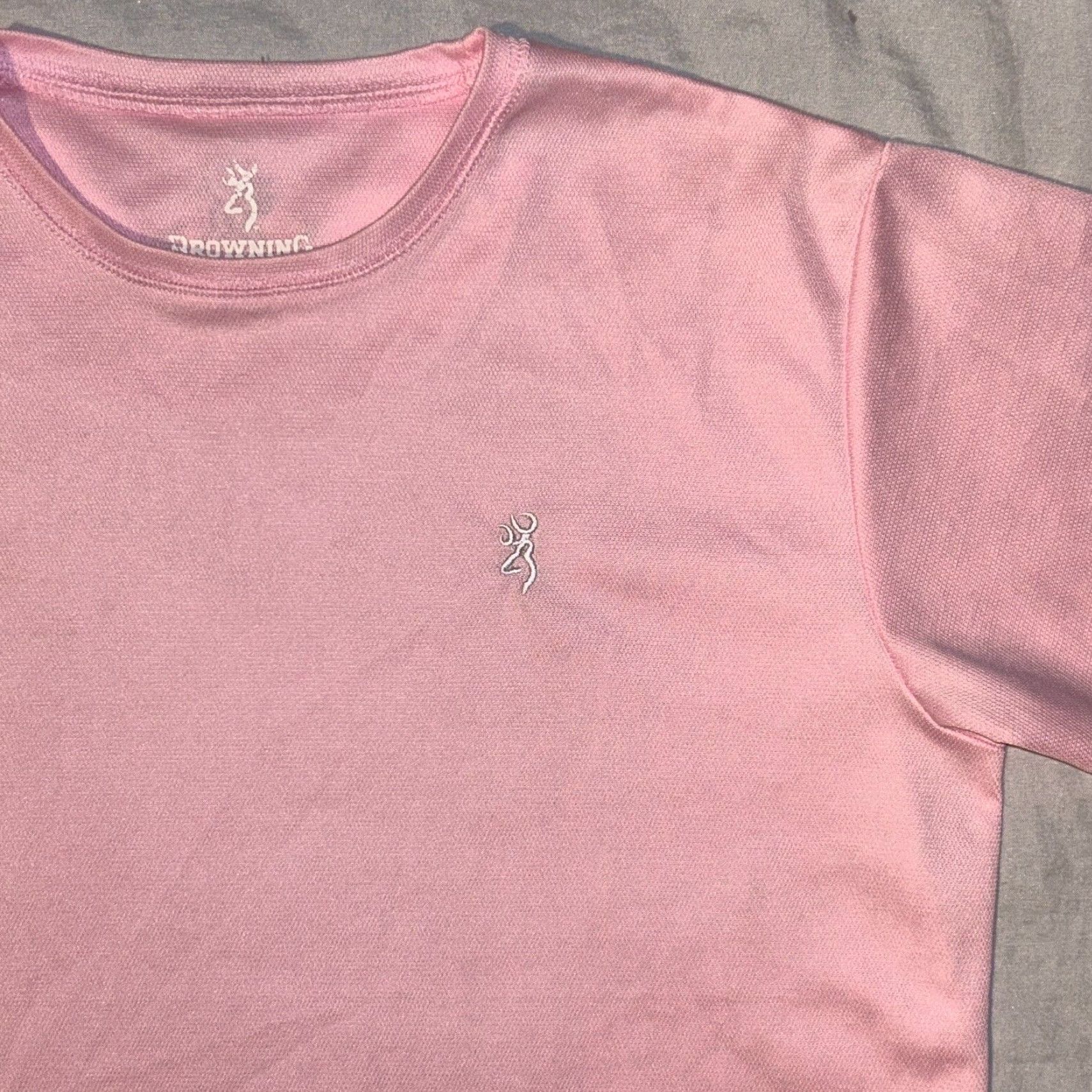 Vintage Browning T-Shirt Shirt Women Pink Athletic Short Sleeve Logo Crew Neck L Regular Size L / US 10 / IT 46 - 3 Thumbnail