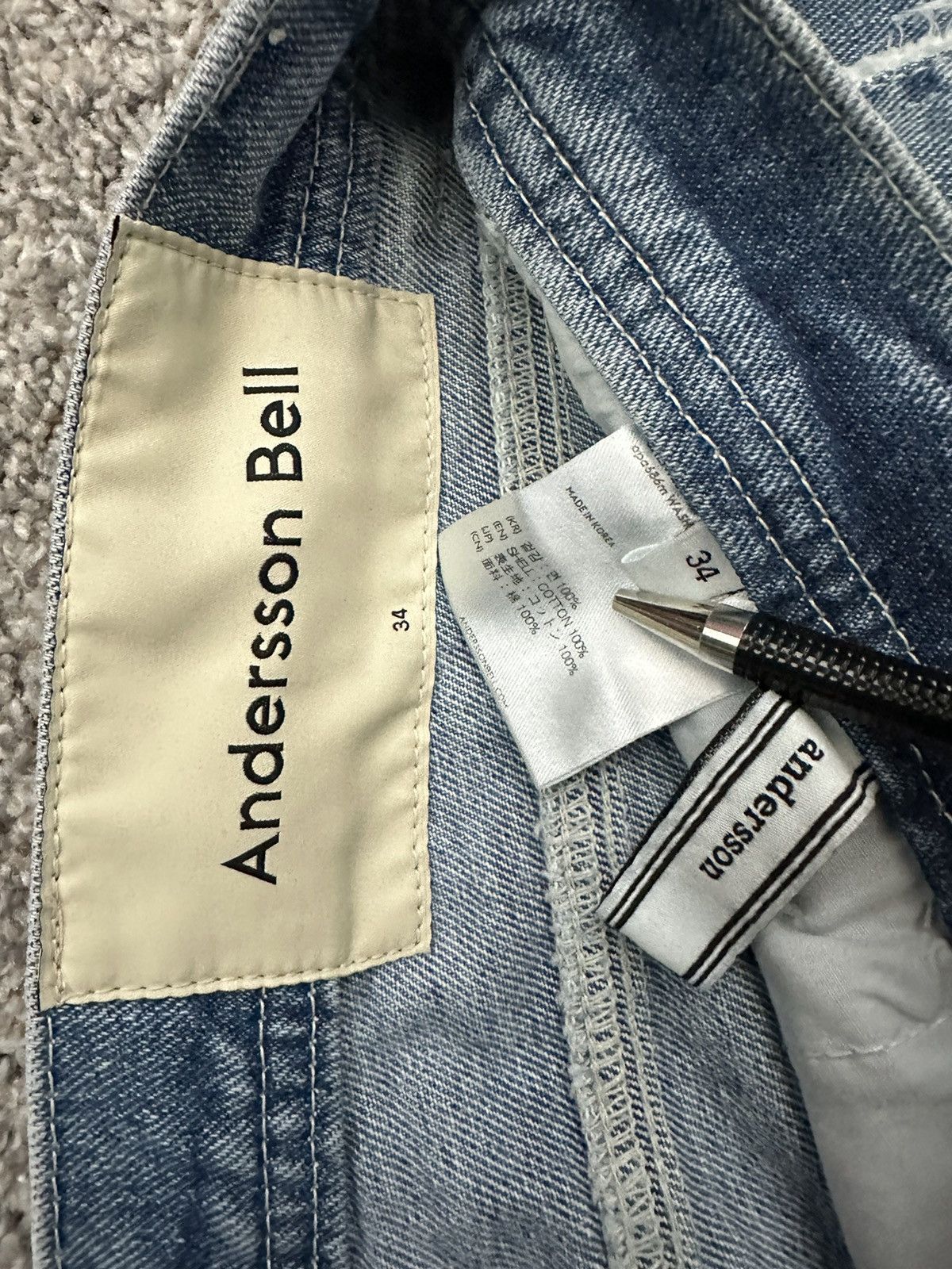 Andersson Bell Andersson Bell Ghentel Raw-cut Flare jeans Size US 34 / EU 50 - 4 Thumbnail