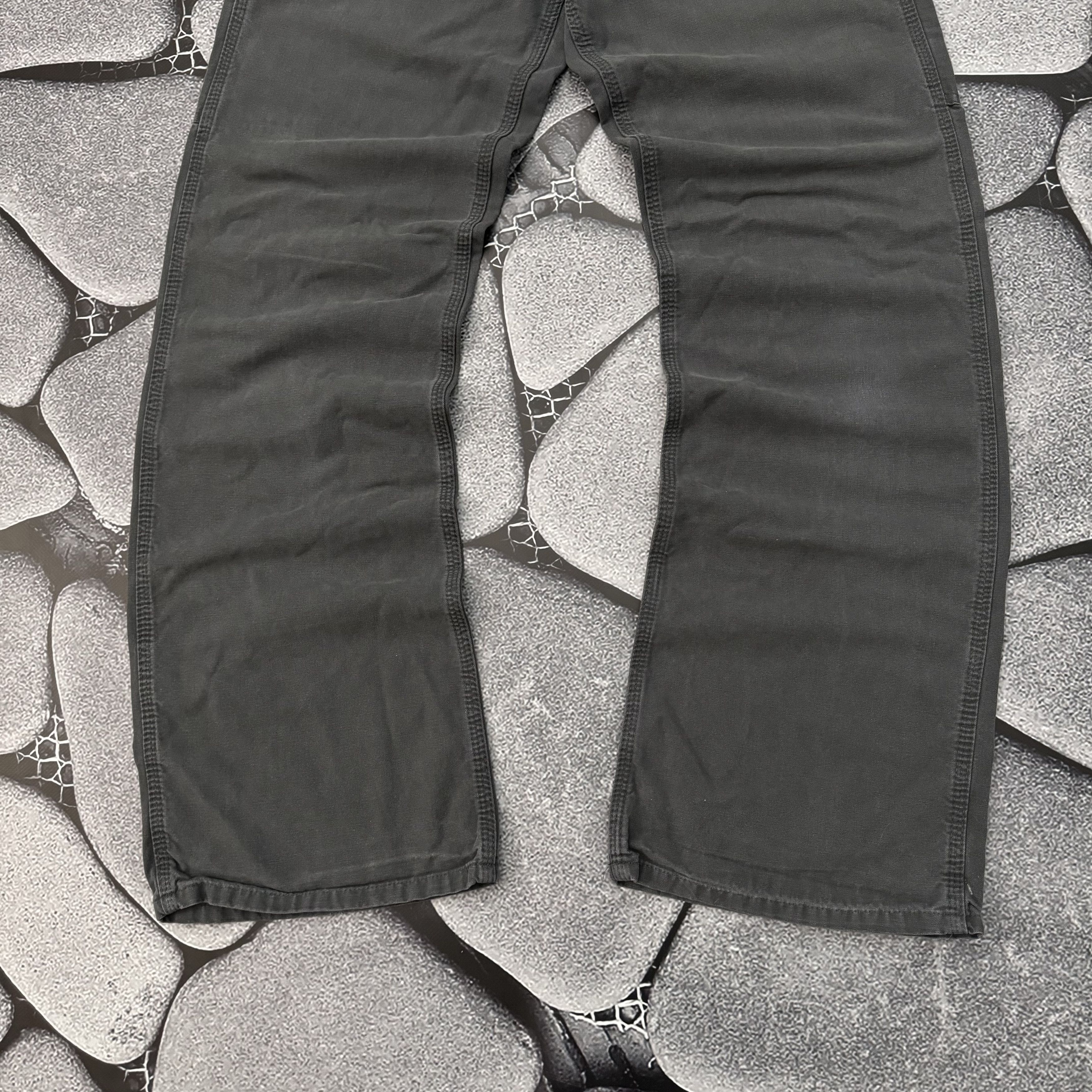 Carhartt CARHARTT WOMEN'S SINGLE KNEE PANT VINTAGE GREY DENIM JEANS Size US 29 - 3 Thumbnail