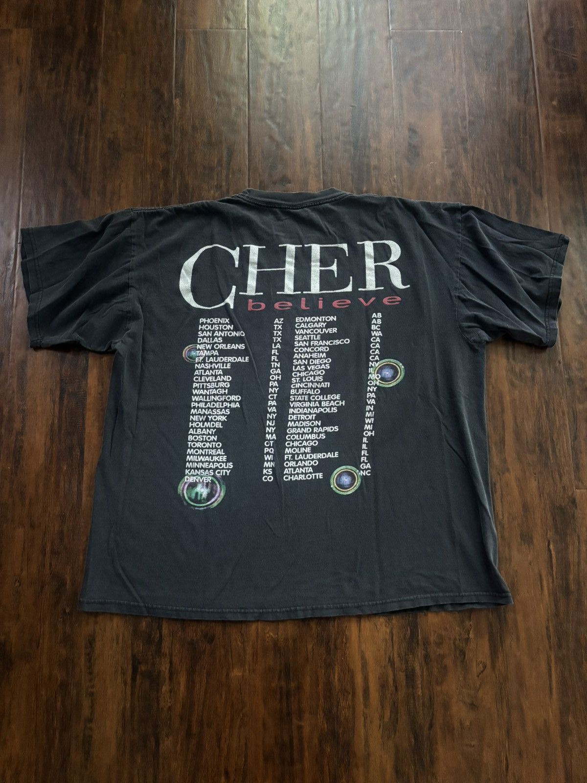 Band Tees vintage faded cher tour tre Size US XL / EU 56 / 4 - 4 Thumbnail