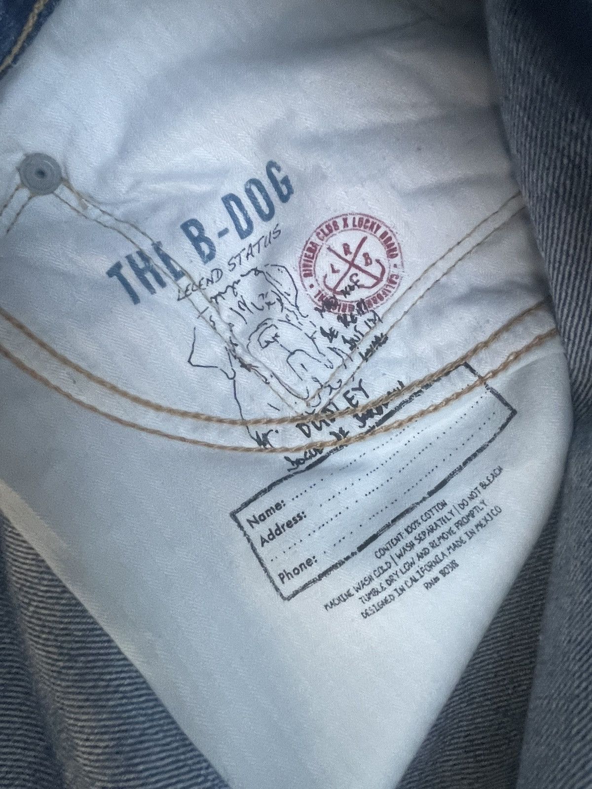 Lucky Brand Riviera Club x Lucky Brand The B Dog Selvedge Denim Size US 37 - 18 Thumbnail