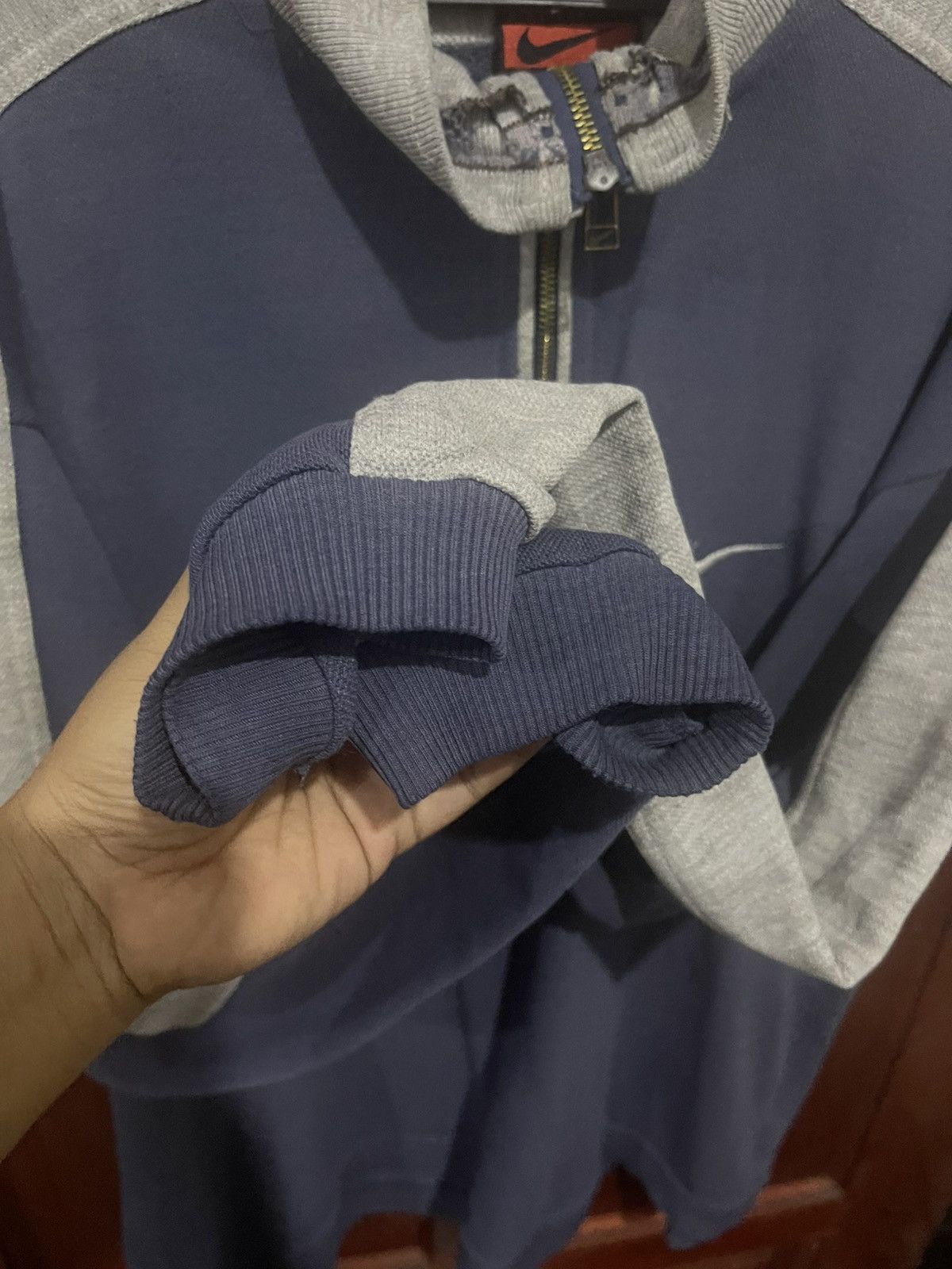Nike Vintage Nike Premier Italia Quater Zipper Sweatshirt Size US L / EU 52-54 / 3 - 3 Thumbnail